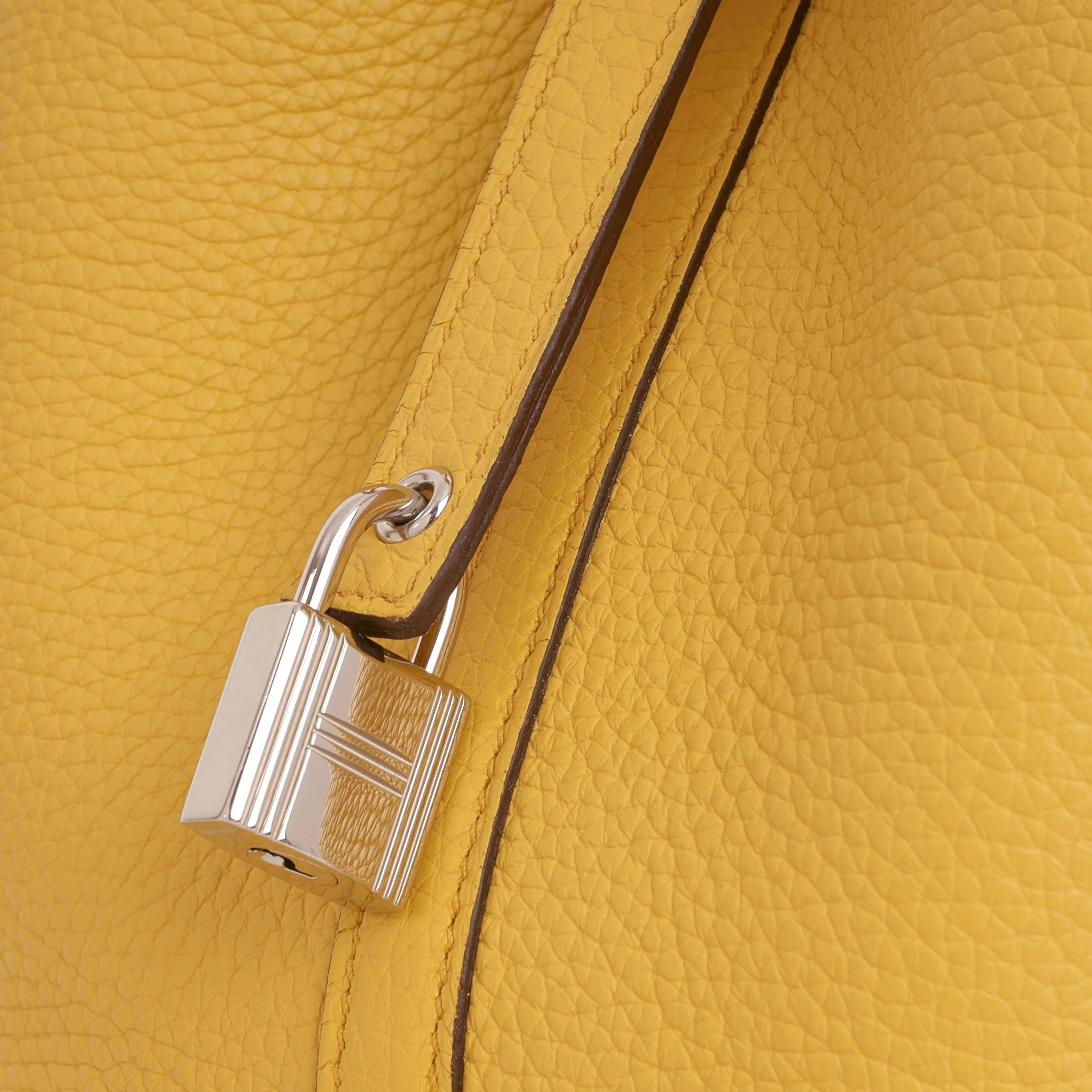 Hermès Picotin 18 - Sun Clemence | Palladium Hardware - Image 9