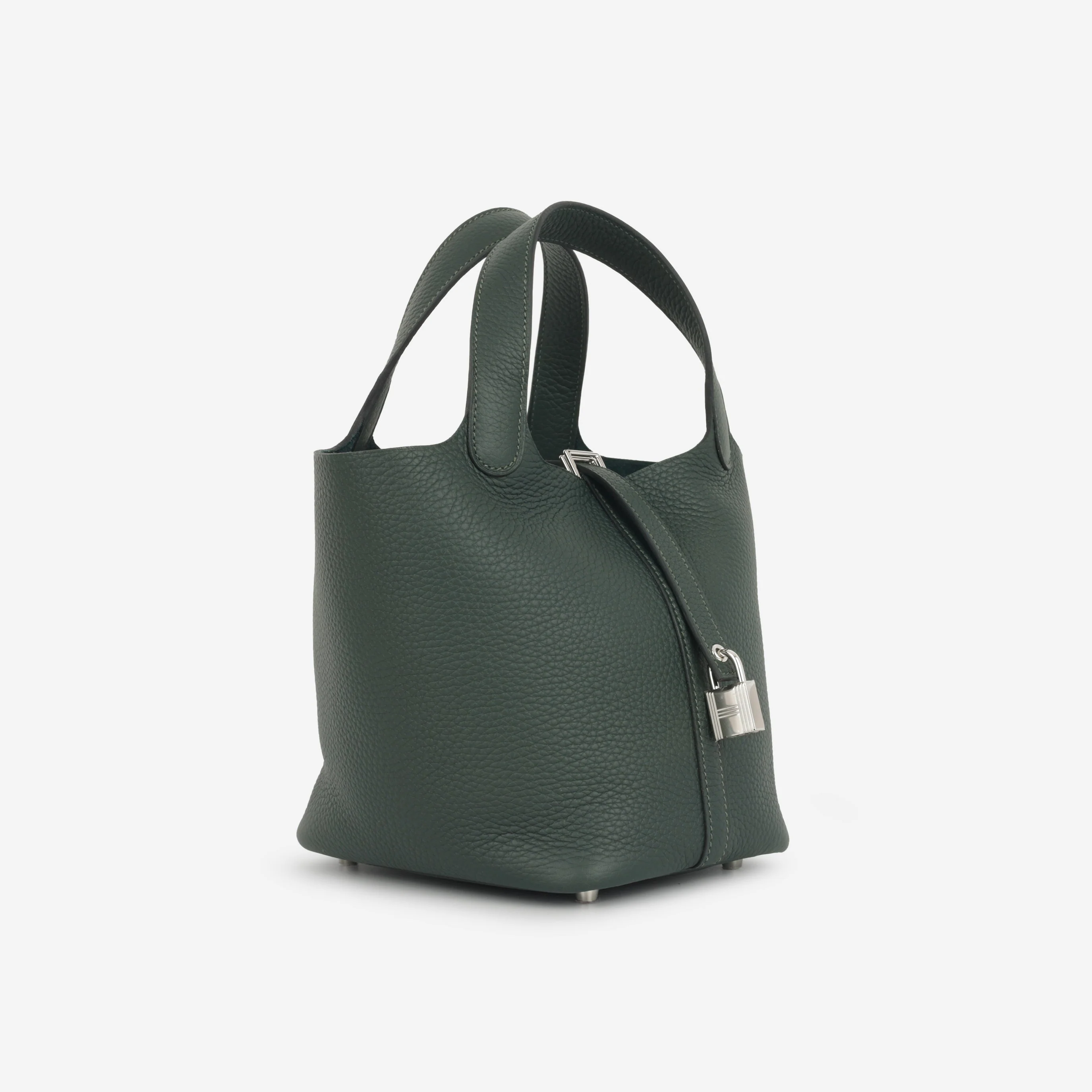 Hermès Picotin 18 - Vert Fonce Clemence | Palladium Hardware - Image 2