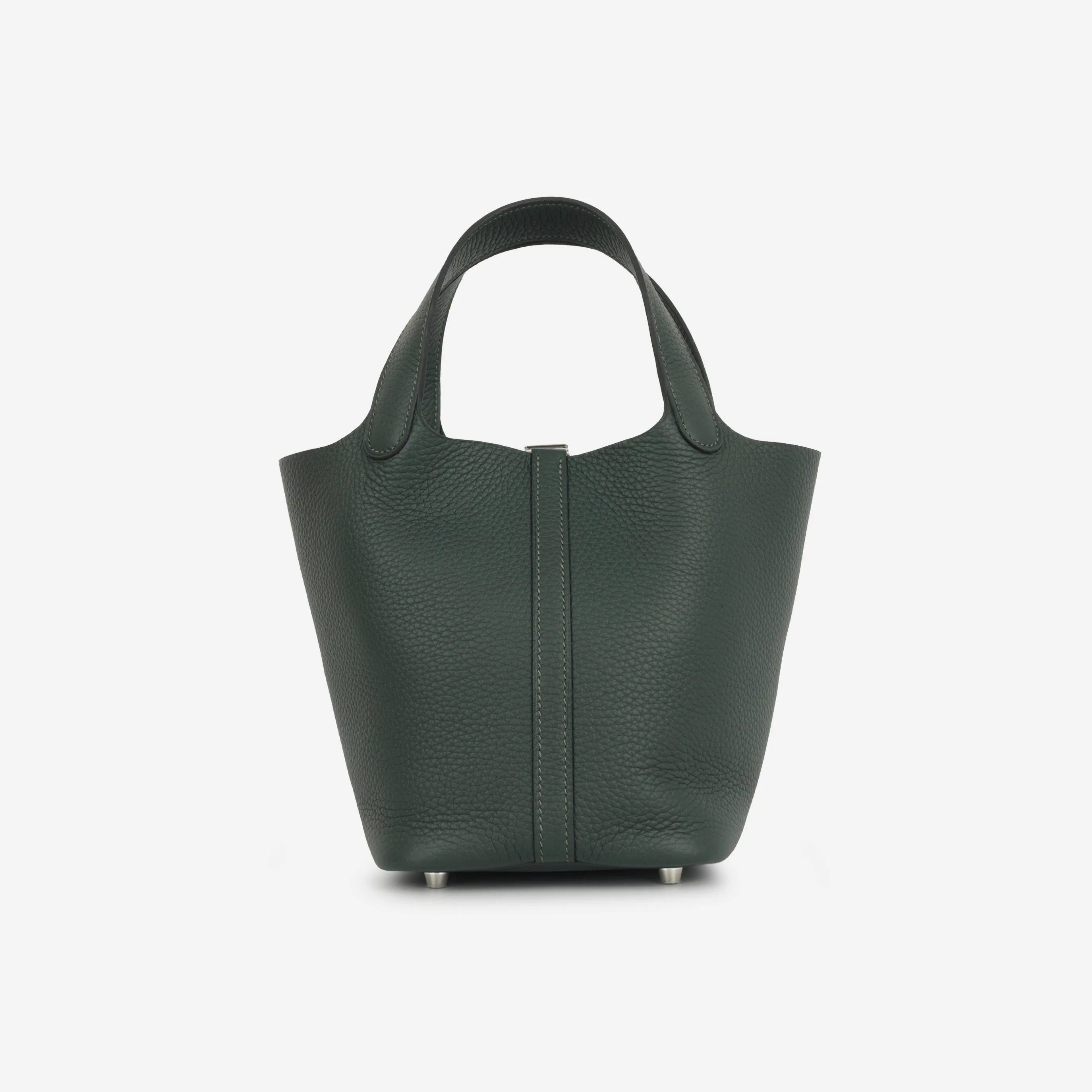 Hermès Picotin 18 - Vert Fonce Clemence | Palladium Hardware - Image 3