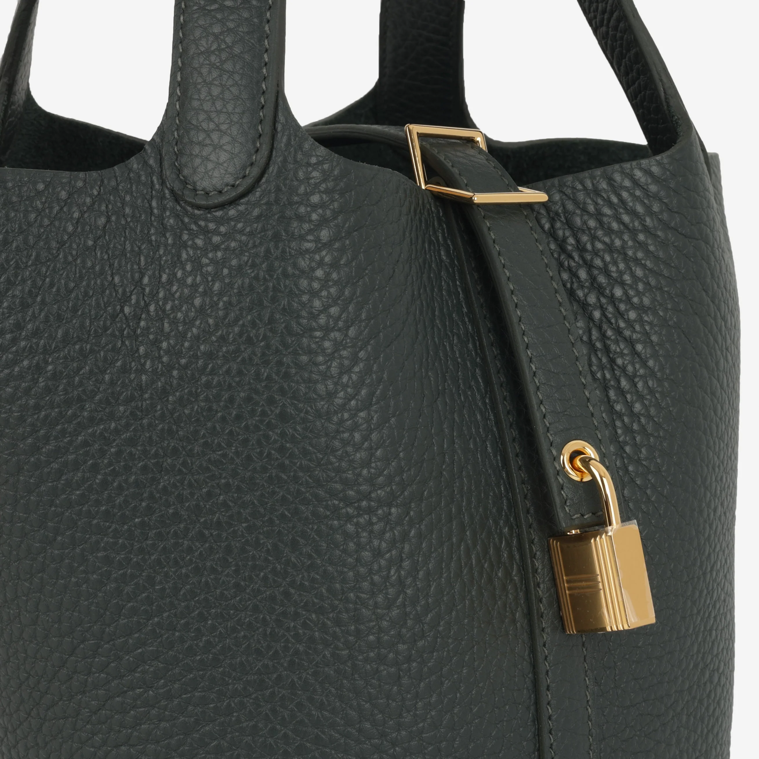 Hermès Picotin 18 - Vert Mangrove Clemence | Gold Hardware - Image 8