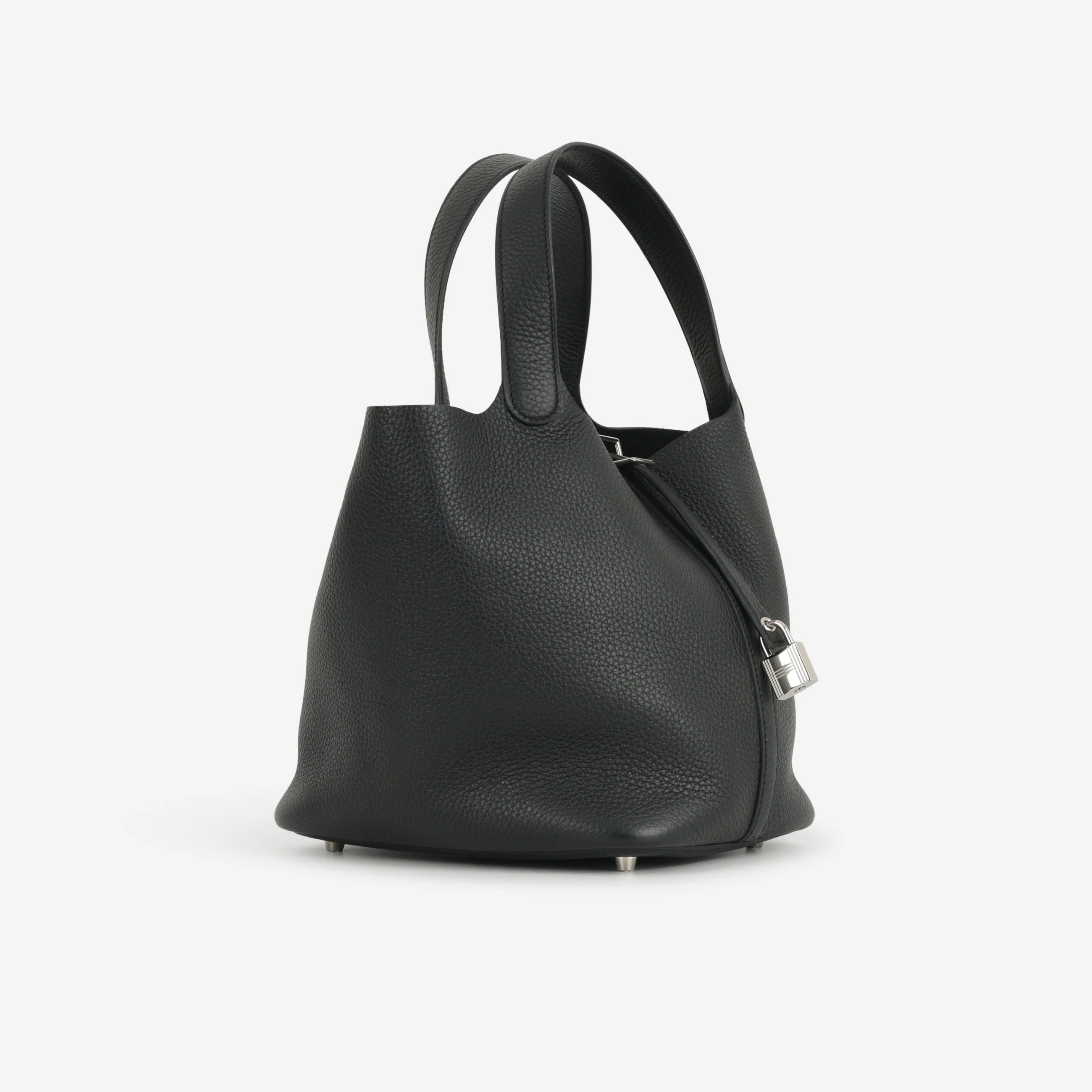 Hermès Picotin 22 - Black Clemence | Palladium Hardware - Image 2