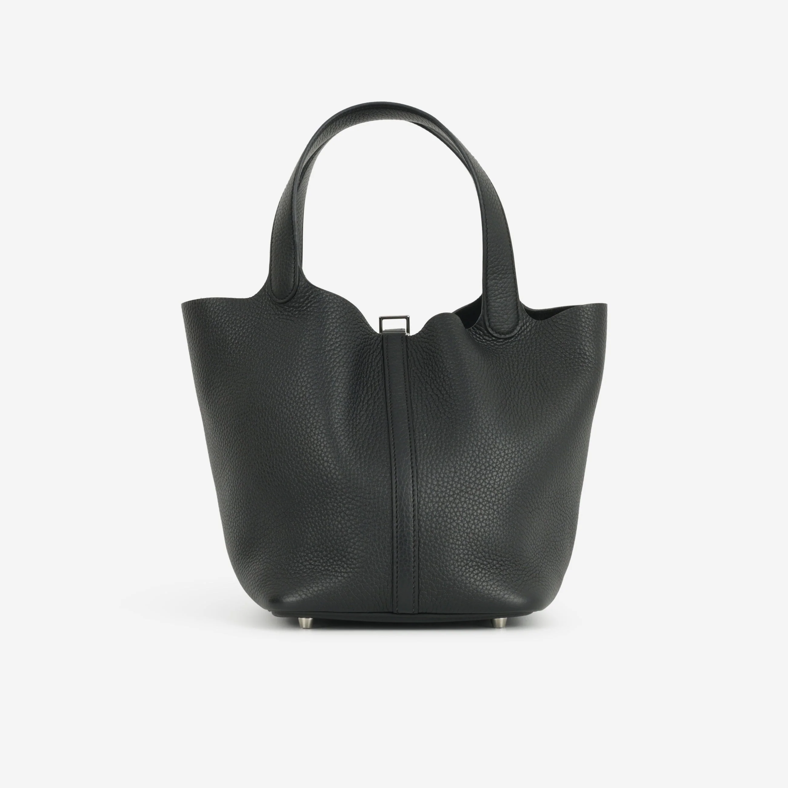 Hermès Picotin 22 - Black Clemence | Palladium Hardware - Image 3