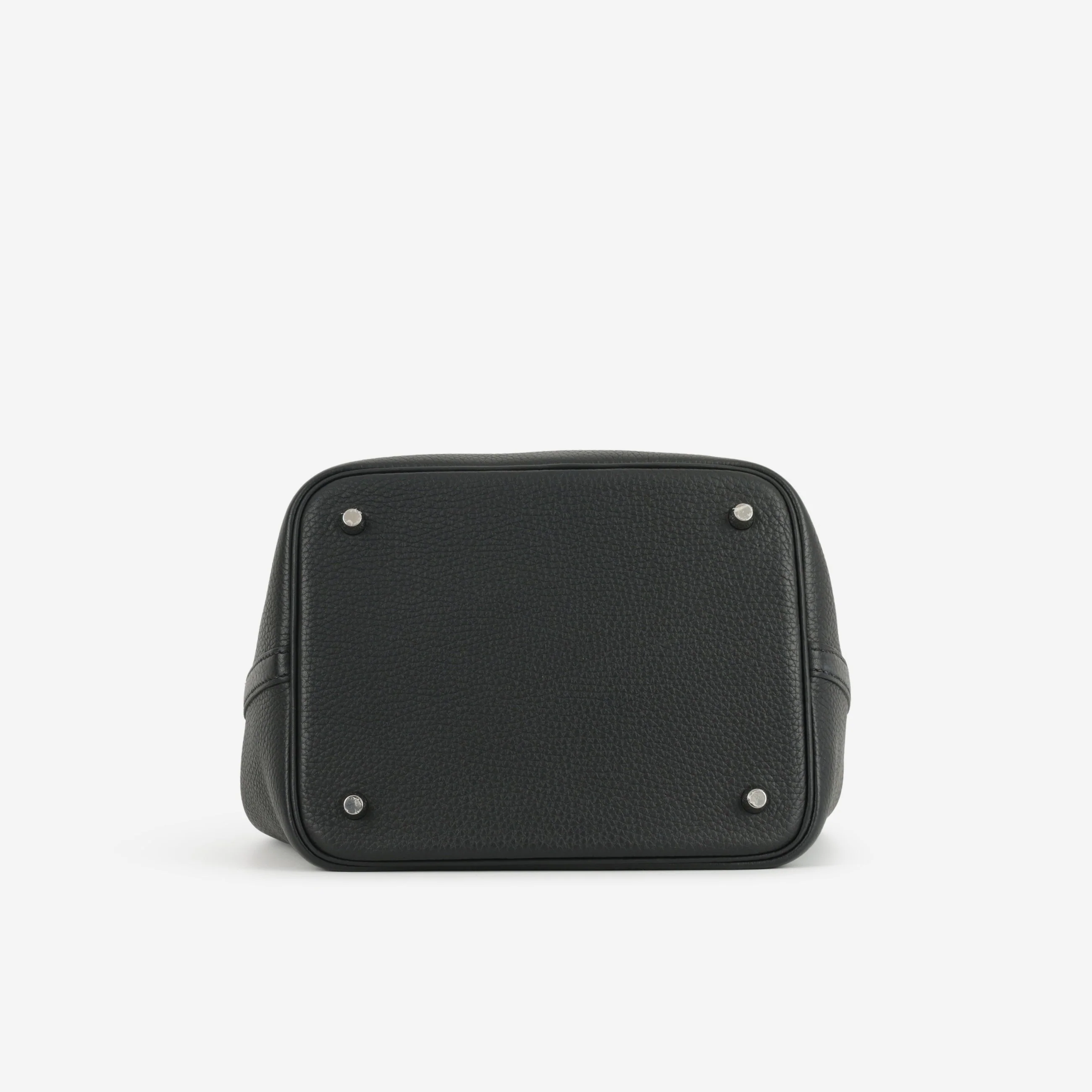 Hermès Picotin 22 - Black Clemence | Palladium Hardware - Image 4