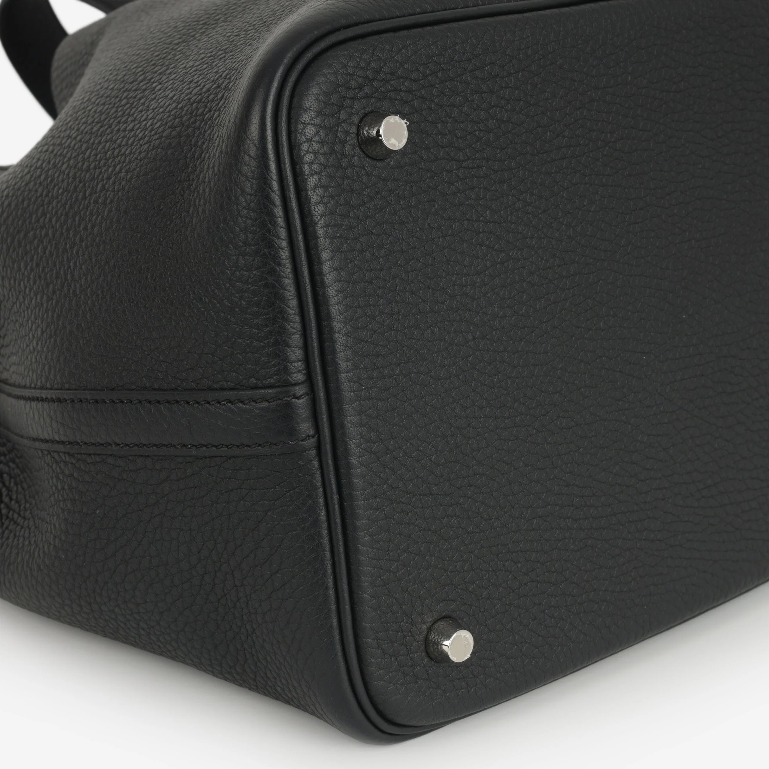 Hermès Picotin 22 - Black Clemence | Palladium Hardware - Image 5
