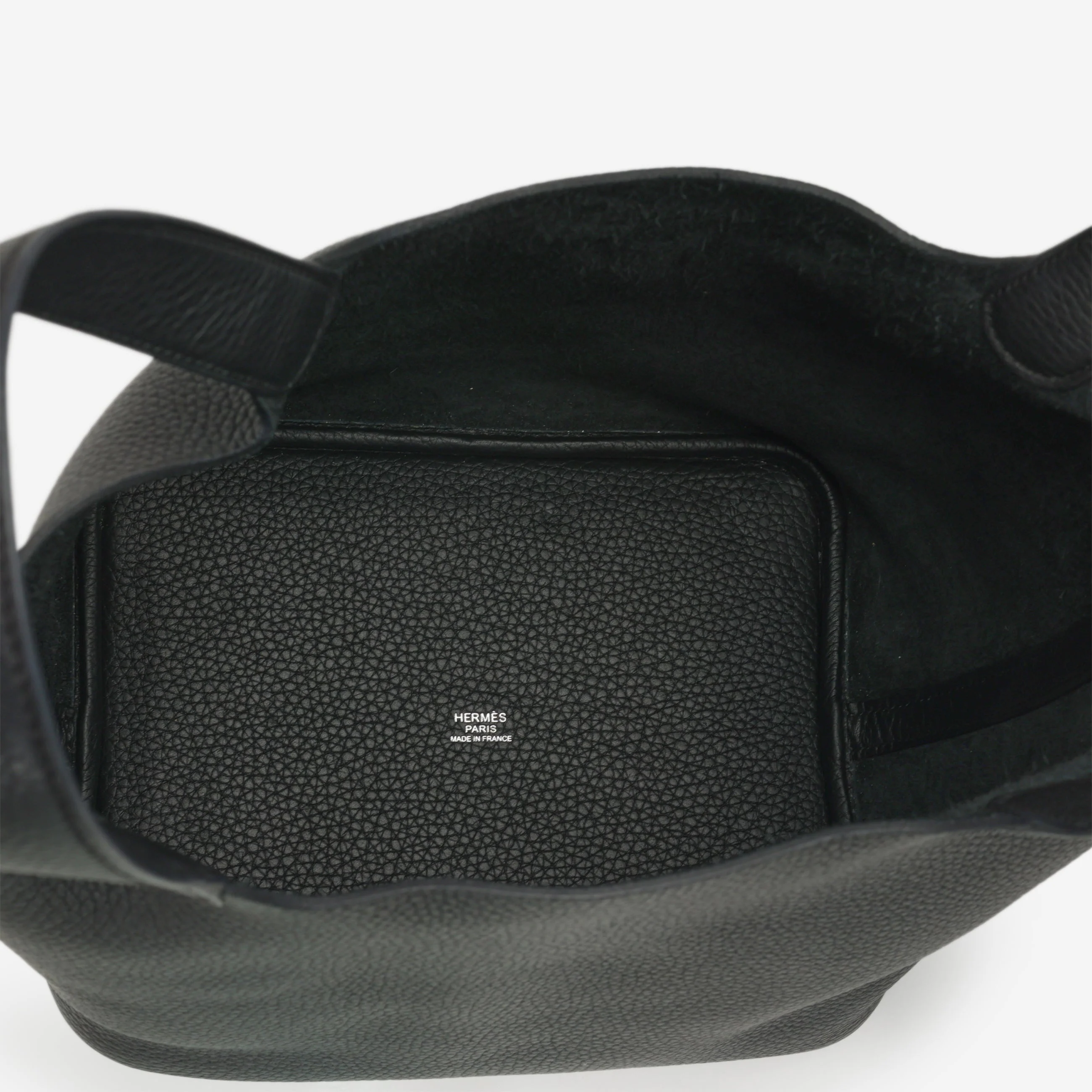 Hermès Picotin 22 - Black Clemence | Palladium Hardware - Image 7