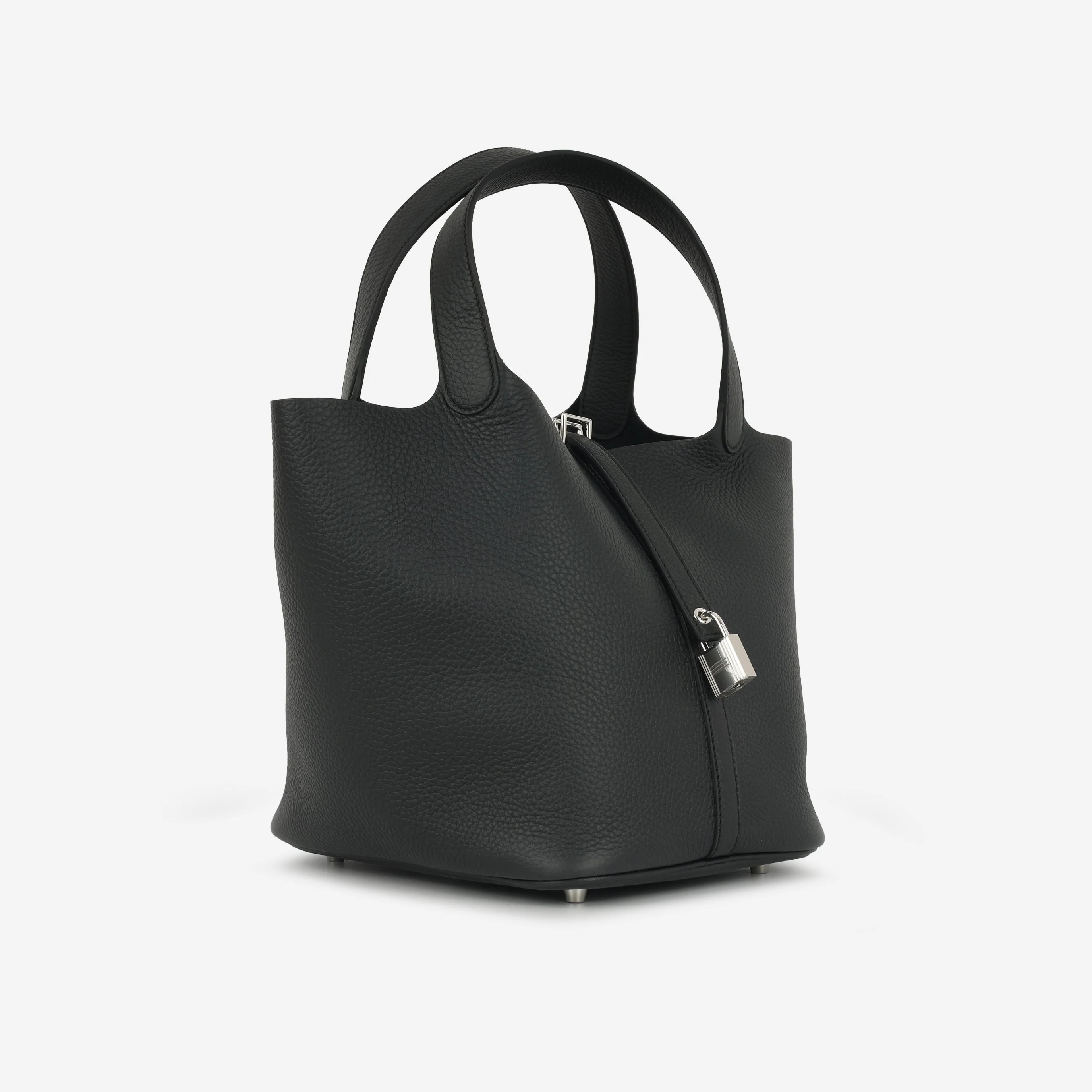 Hermès Picotin 22 - Black Clemence | Palladium Hardware - Image 2