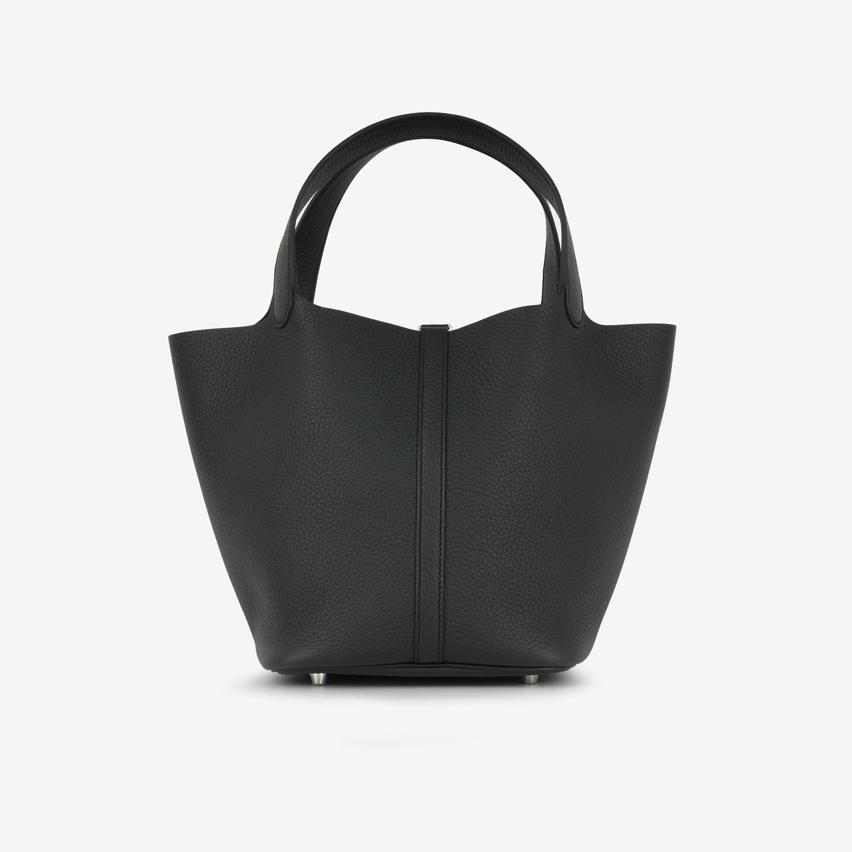 Hermès Picotin 22 - Black Clemence | Palladium Hardware - Image 3