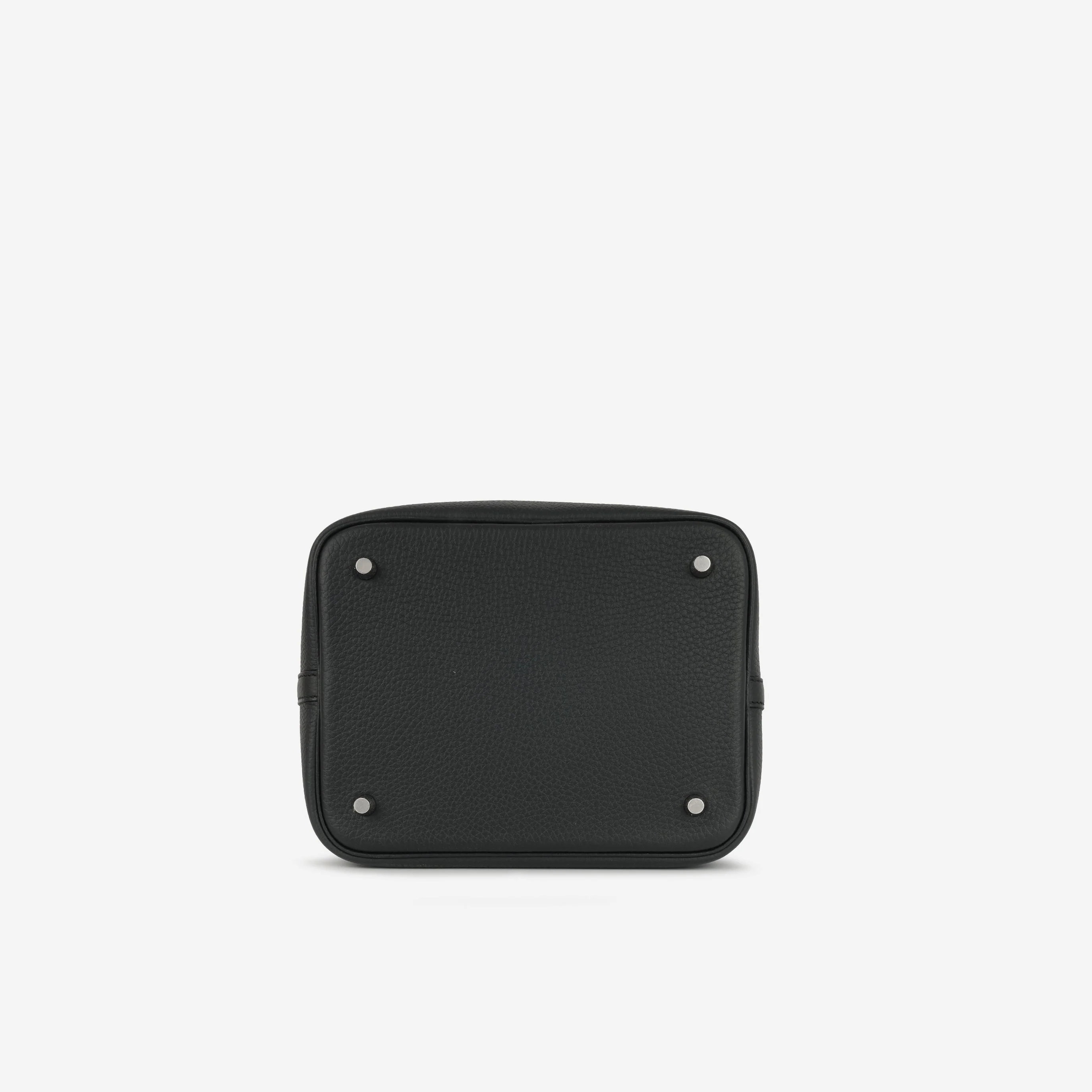 Hermès Picotin 22 - Black Clemence | Palladium Hardware - Image 4