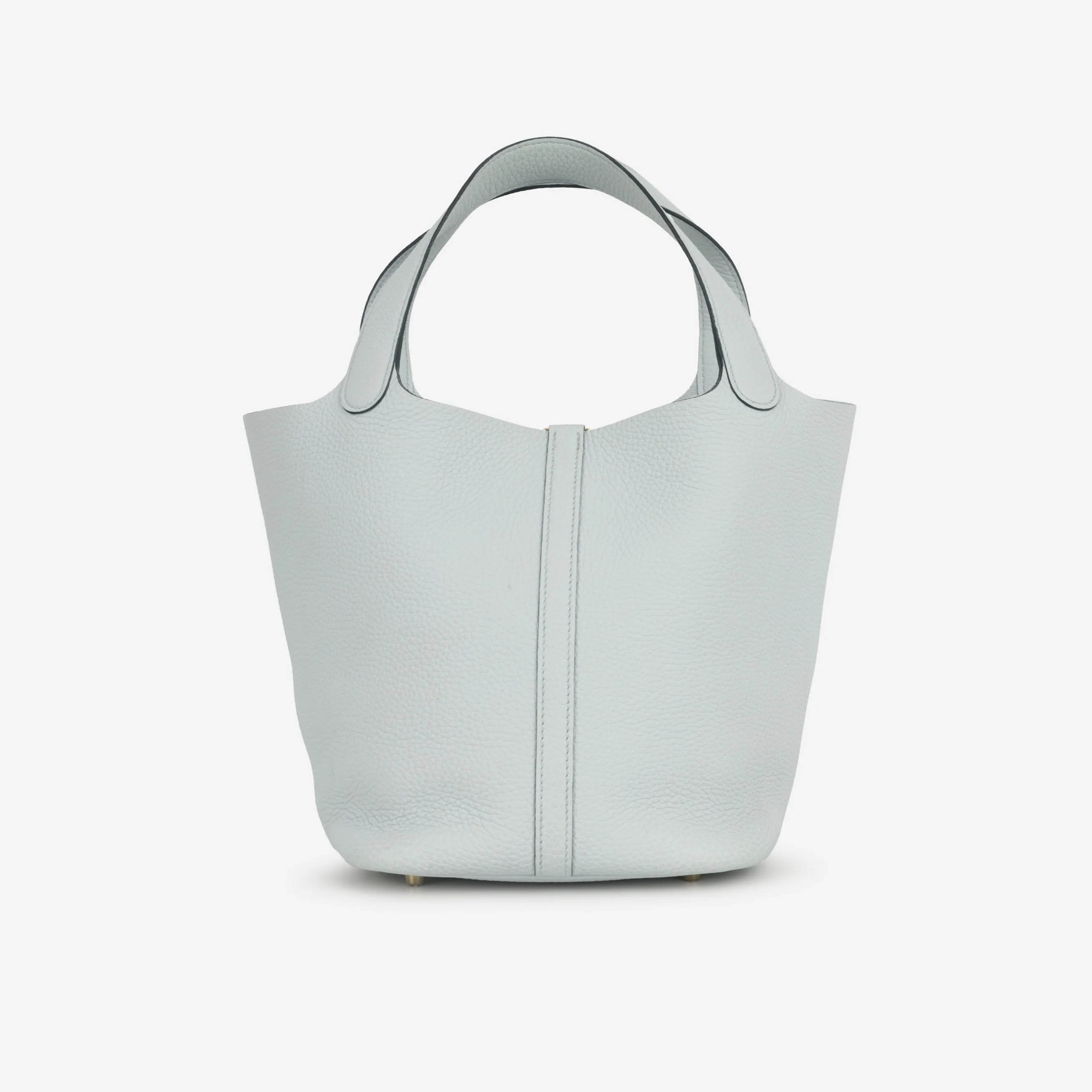 Hermès Picotin 22 - Bleu Pale Clemence | Permabrass Hardware - Image 3