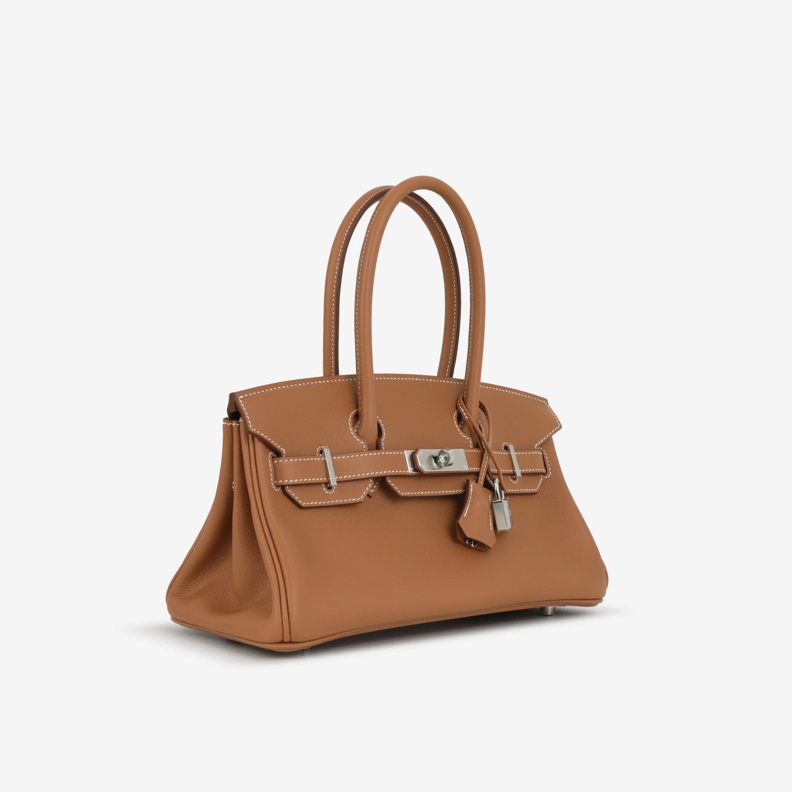 Hermès Shoulder Birkin 29 - Gold Evercolor | Palladium Hardware - Image 2