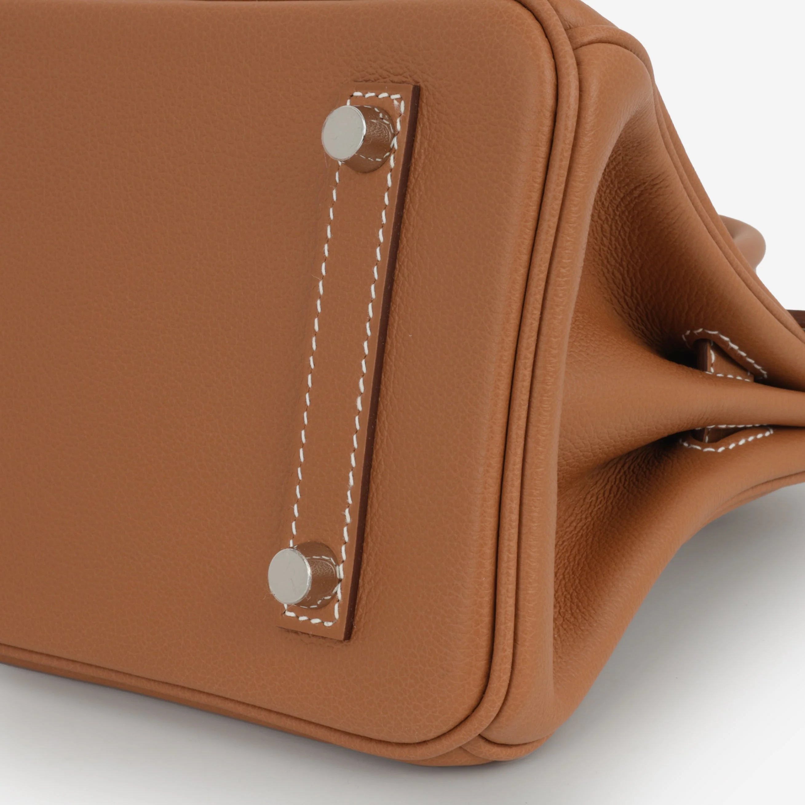 Hermès Shoulder Birkin 29 - Gold Evercolor | Palladium Hardware - Image 6