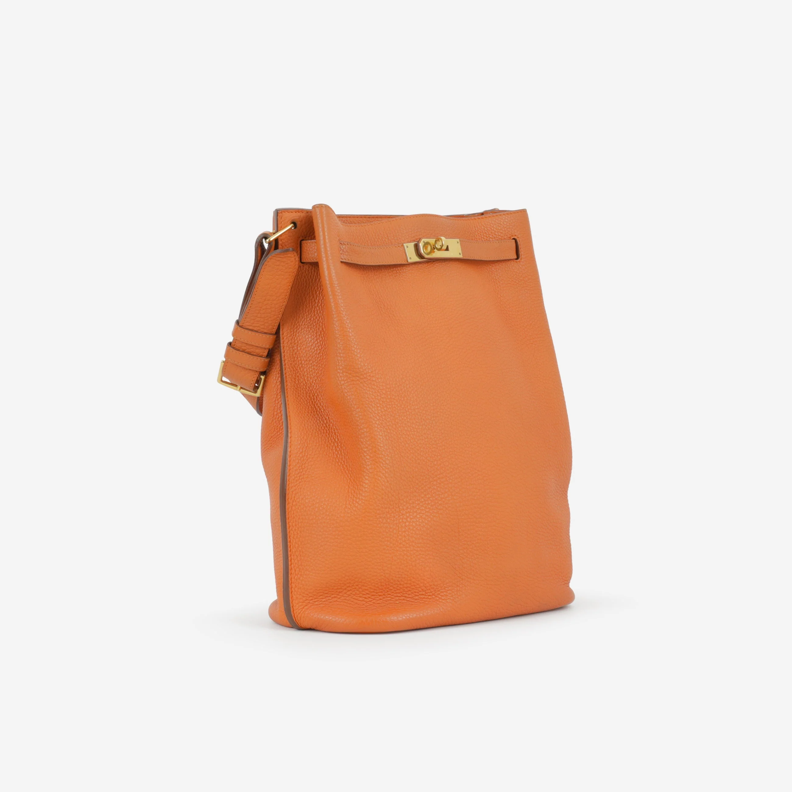 Hermès So Kelly 26 - Orange Togo | Palladium Hardware - Image 2