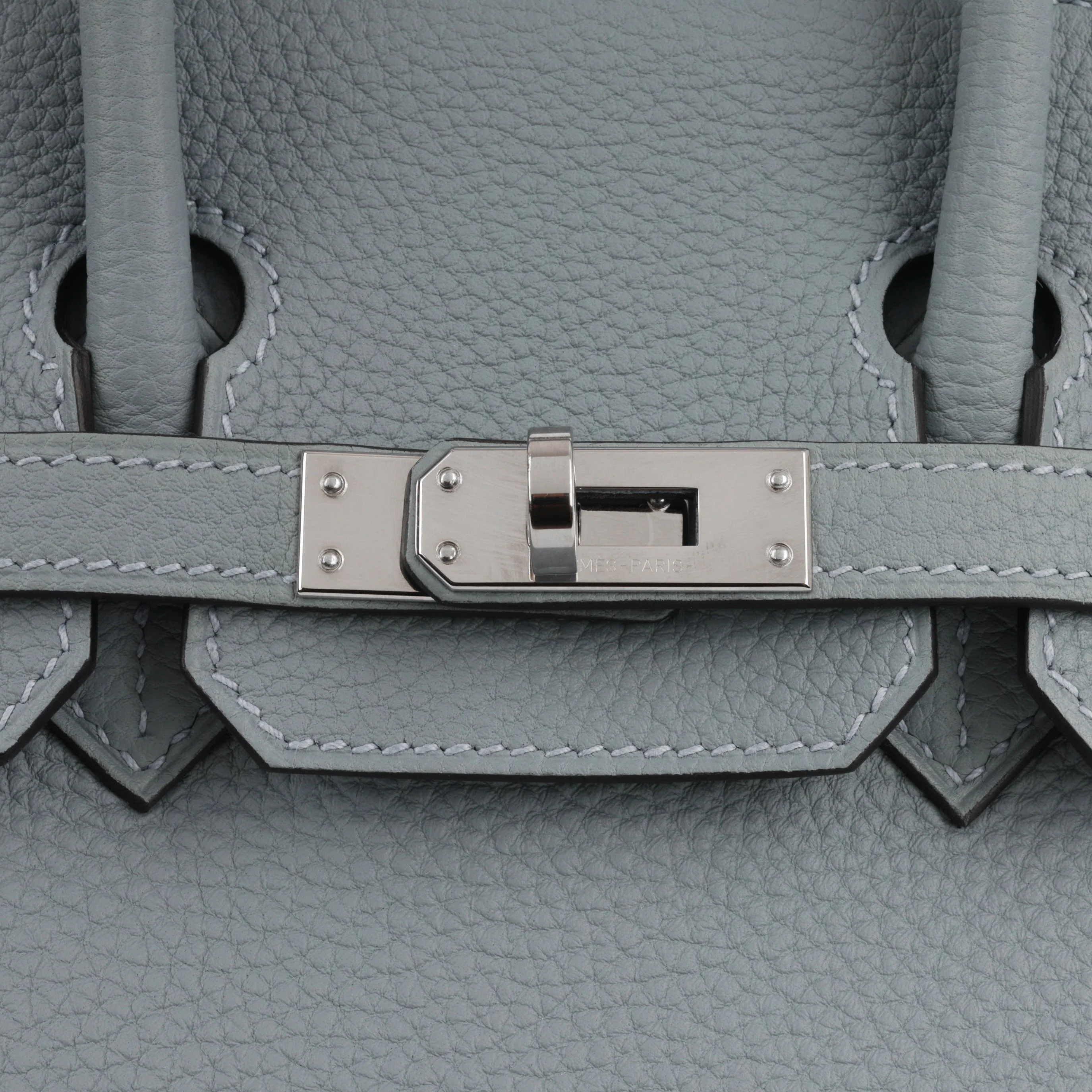 Hermès Verso Birkin 25 - Bleu Lin / Beige De Weimar Togo | Palladium Hardware - Image 10