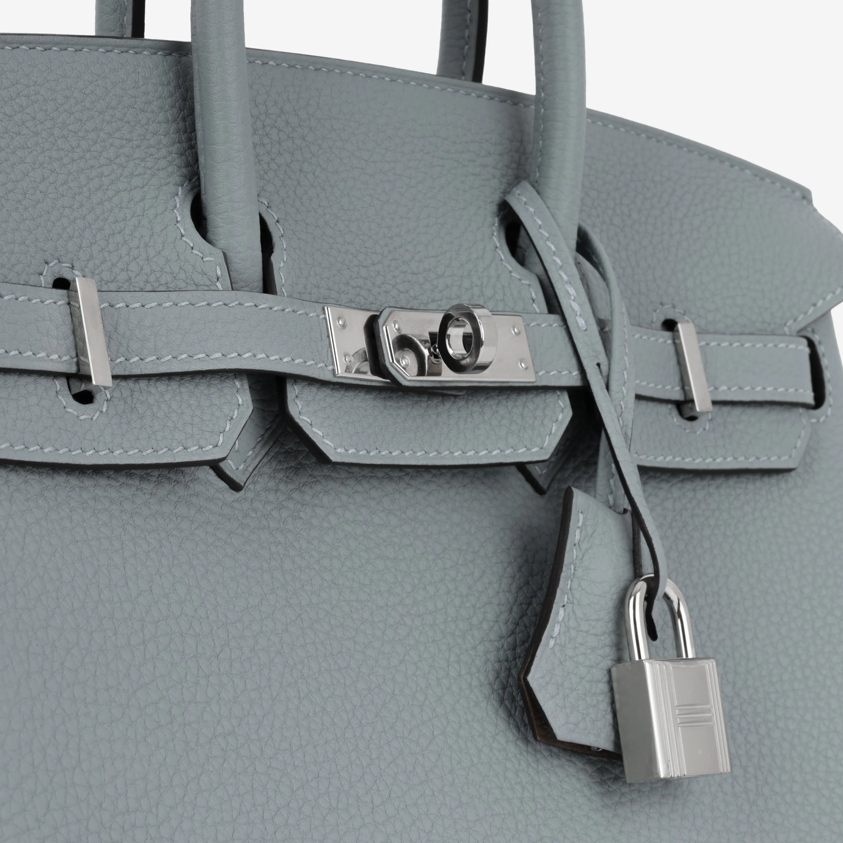 Hermès Verso Birkin 25 - Bleu Lin / Beige De Weimar Togo | Palladium Hardware - Image 11