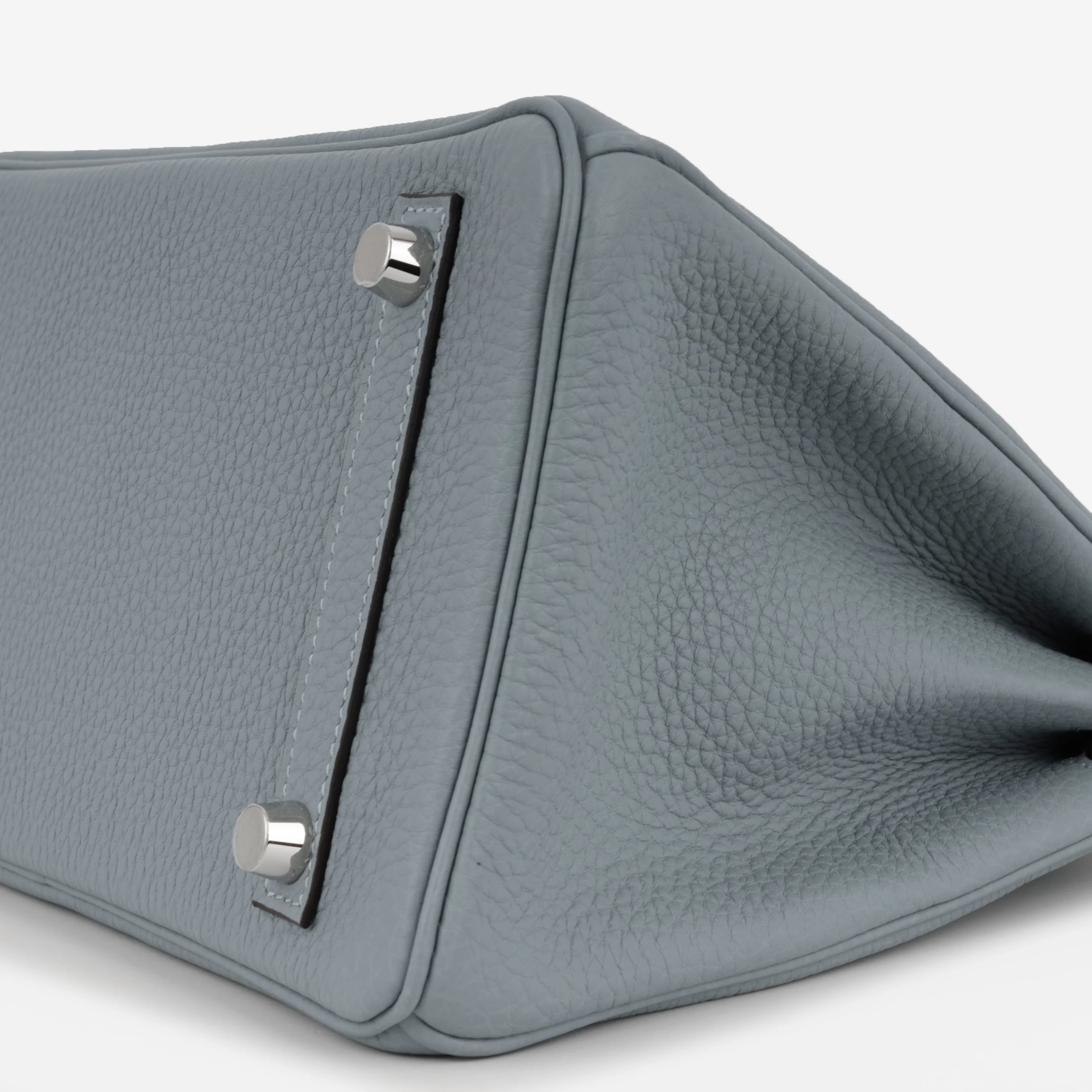 Hermès Verso Birkin 25 - Bleu Lin / Beige De Weimar Togo | Palladium Hardware - Image 5