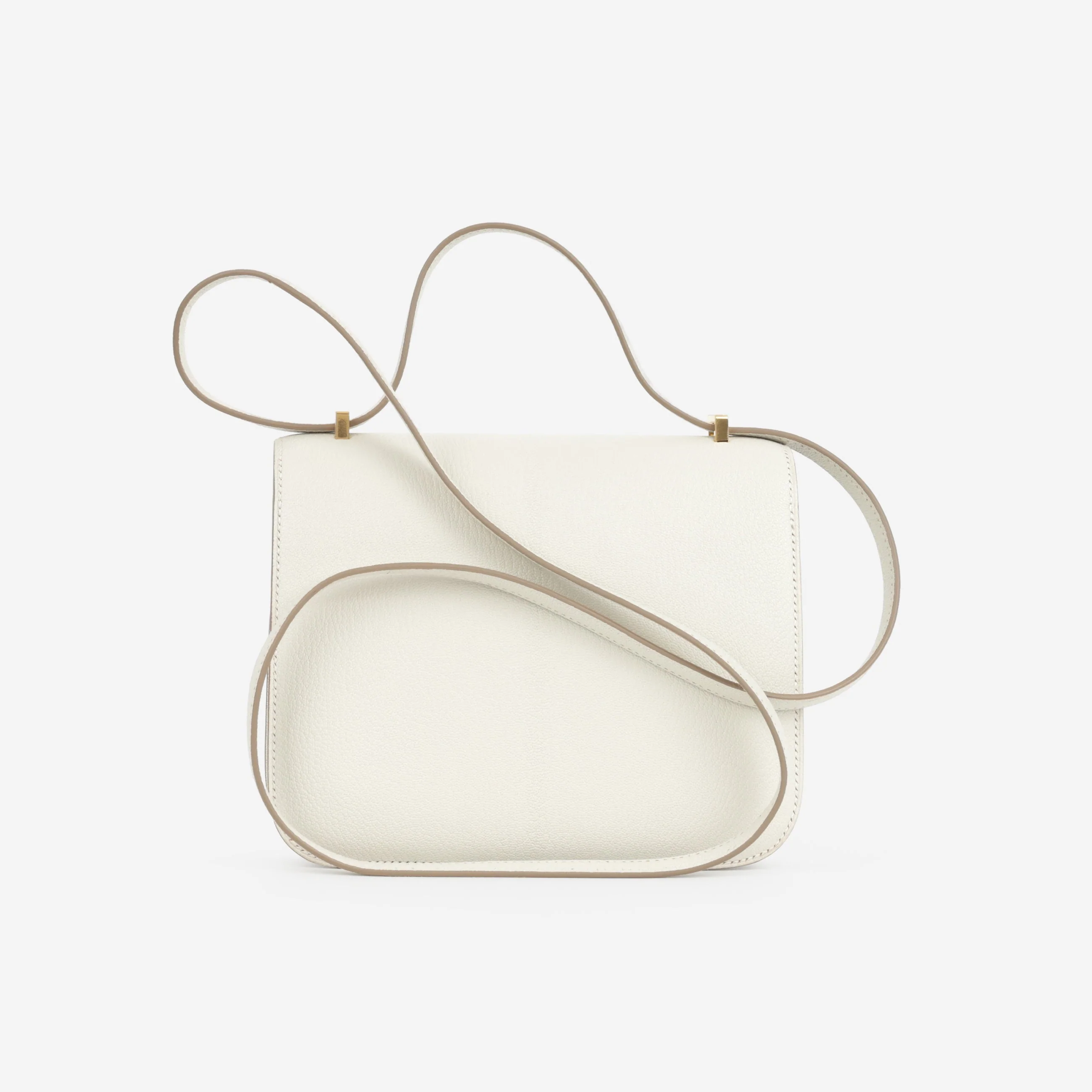 Hermès Verso Constance 18 - Mushroom Chevre Mysore / Biscuit Interior | Gold Hardware - Image 3