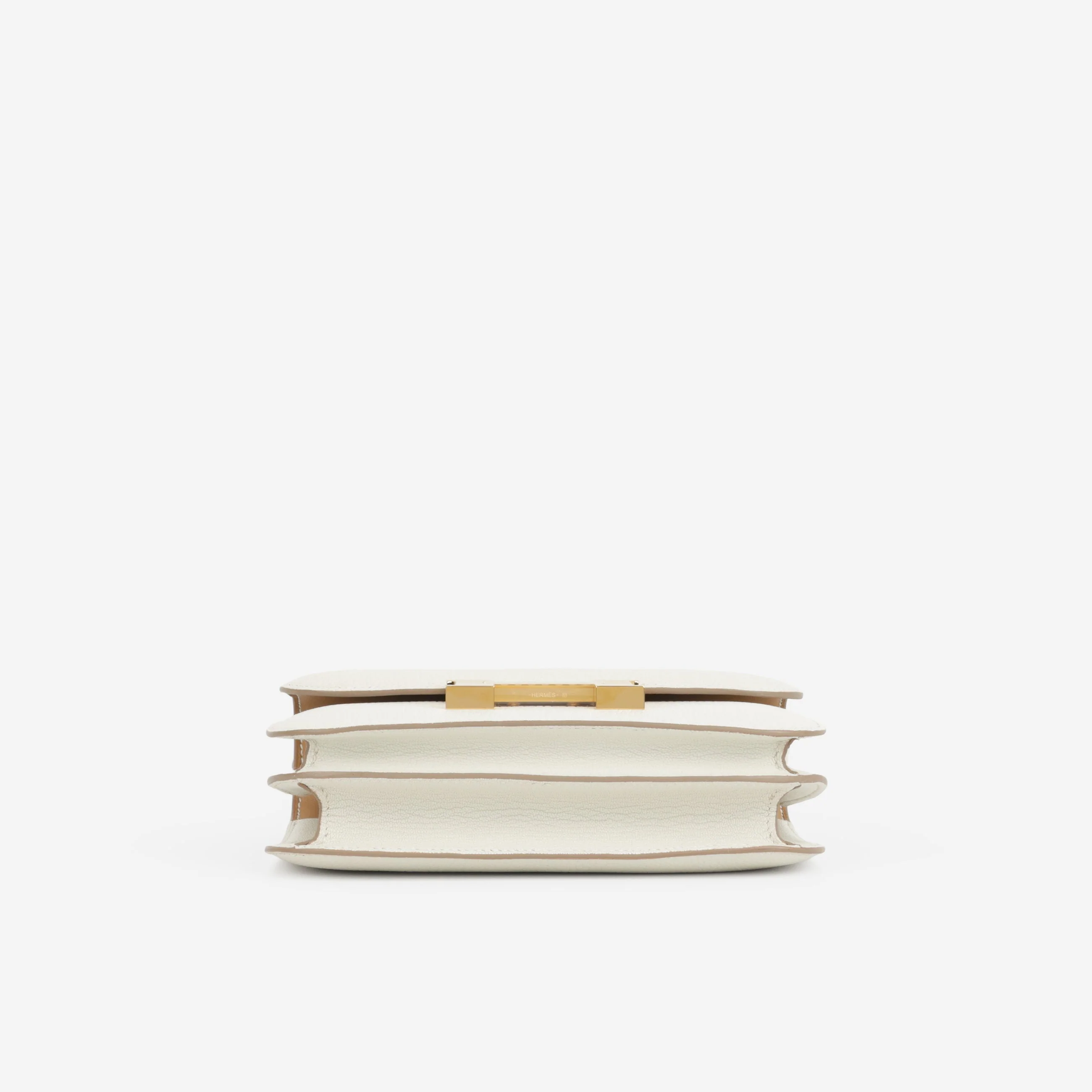 Hermès Verso Constance 18 - Mushroom Chevre Mysore / Biscuit Interior | Gold Hardware - Image 5