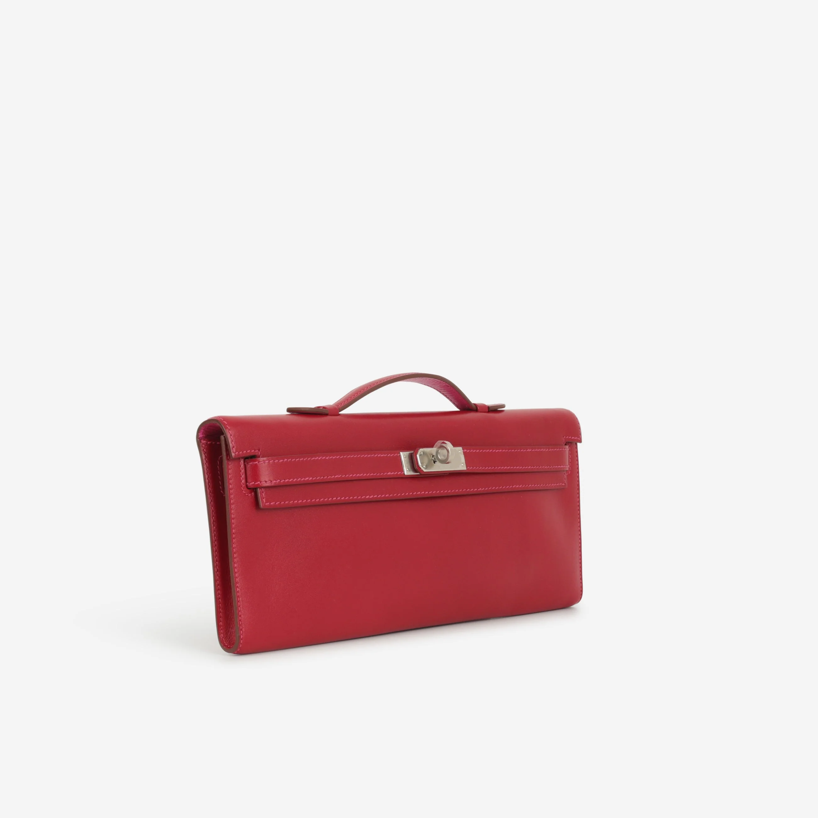 Hermès Verso Kelly Cut - Rubis Tadelakt / Rose Shocking Interior | Palladium Hardware - Image 2