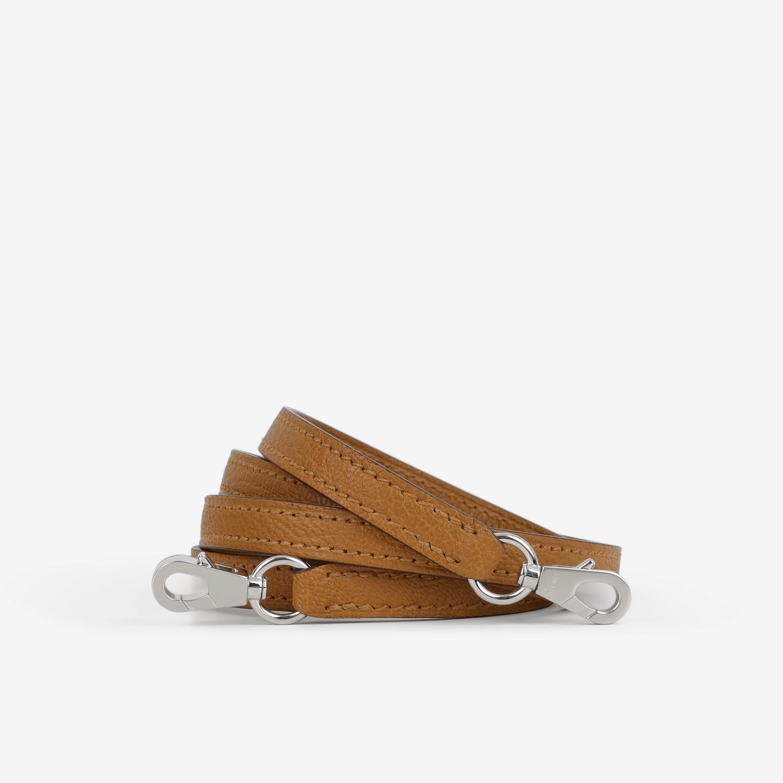 Hermès Verso Mini Kelly - Caramel Chevre / Cacao Interior | Palladium Hardware - Image 11
