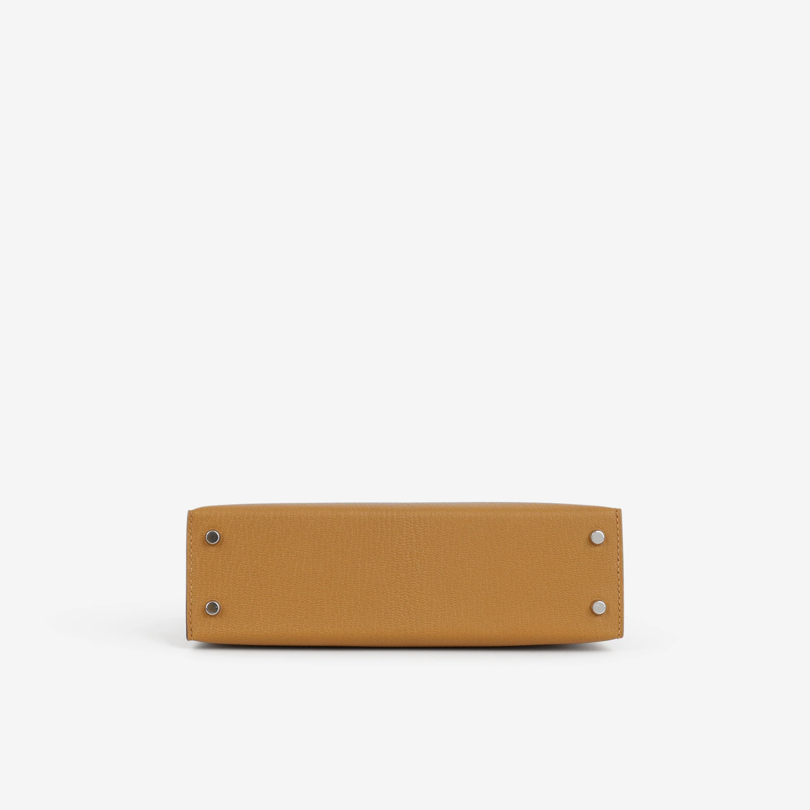 Hermès Verso Mini Kelly - Caramel Chevre / Cacao Interior | Palladium Hardware - Image 5
