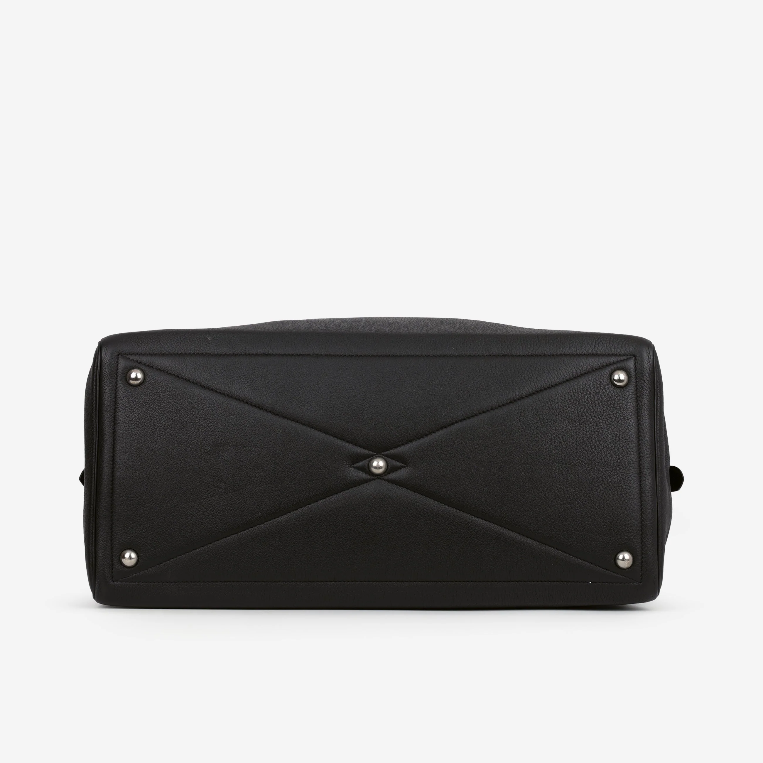 Hermès Victoria 50 - Black Clemence | Palladium Hardware - Image 4