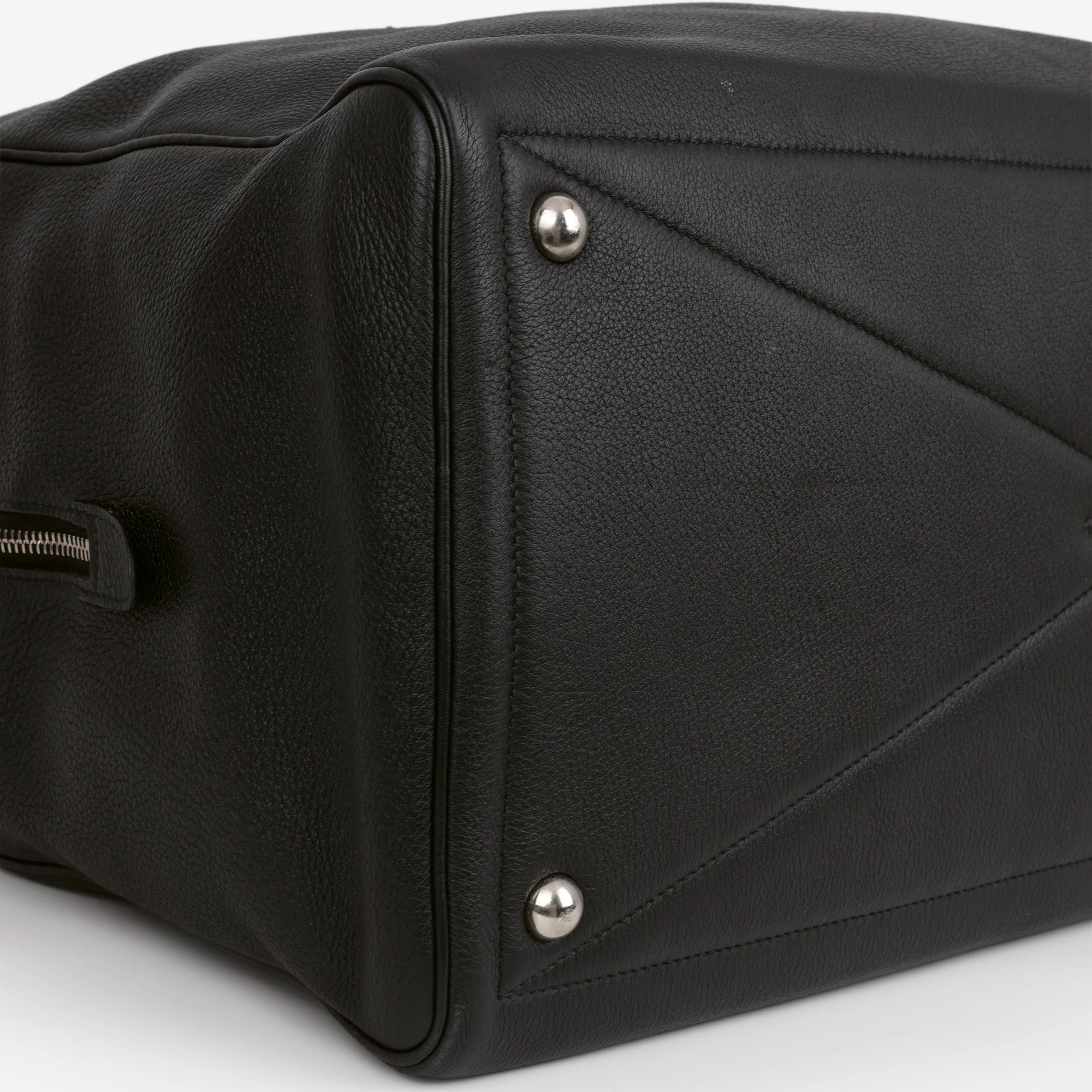 Hermès Victoria 50 - Black Clemence | Palladium Hardware - Image 5