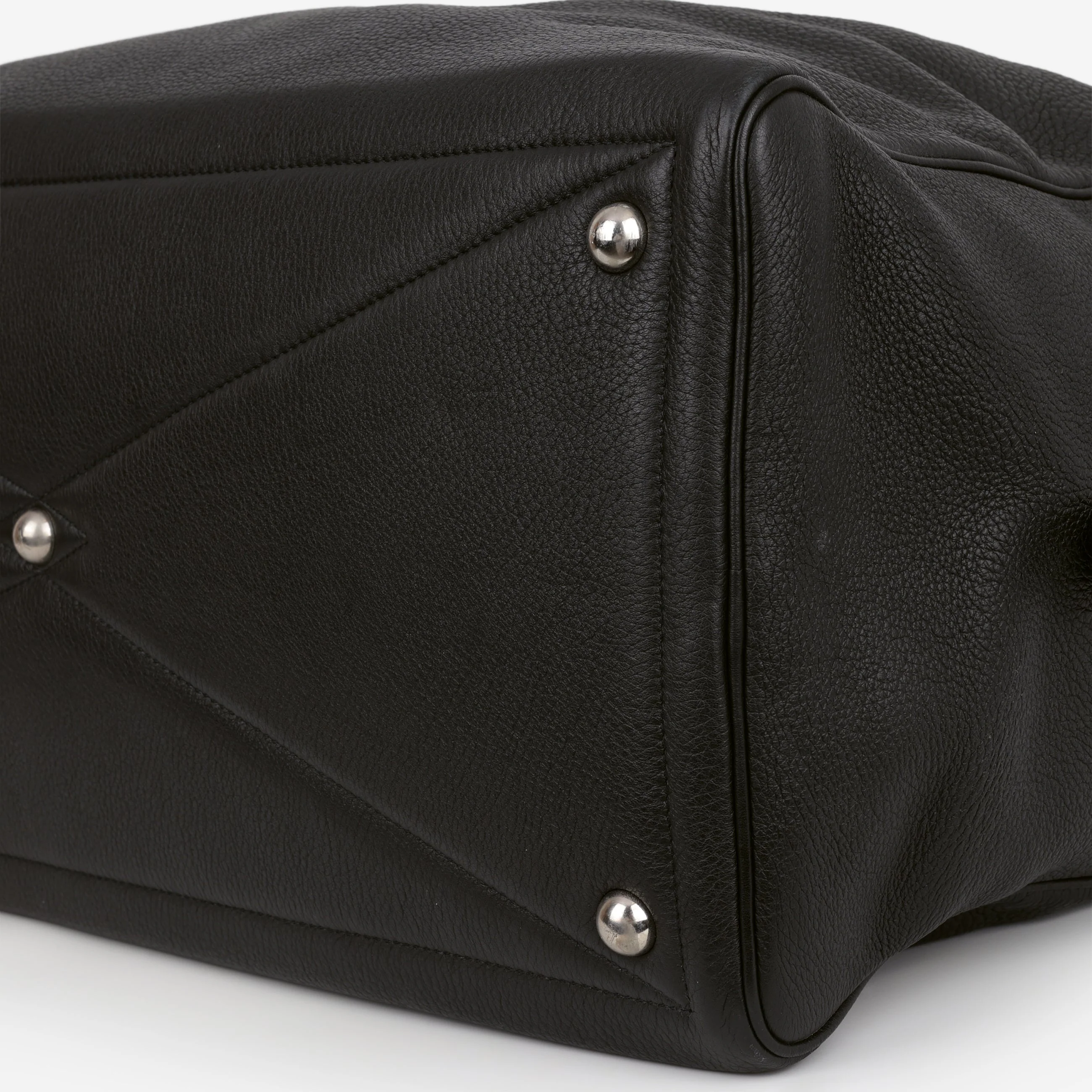 Hermès Victoria 50 - Black Clemence | Palladium Hardware - Image 6