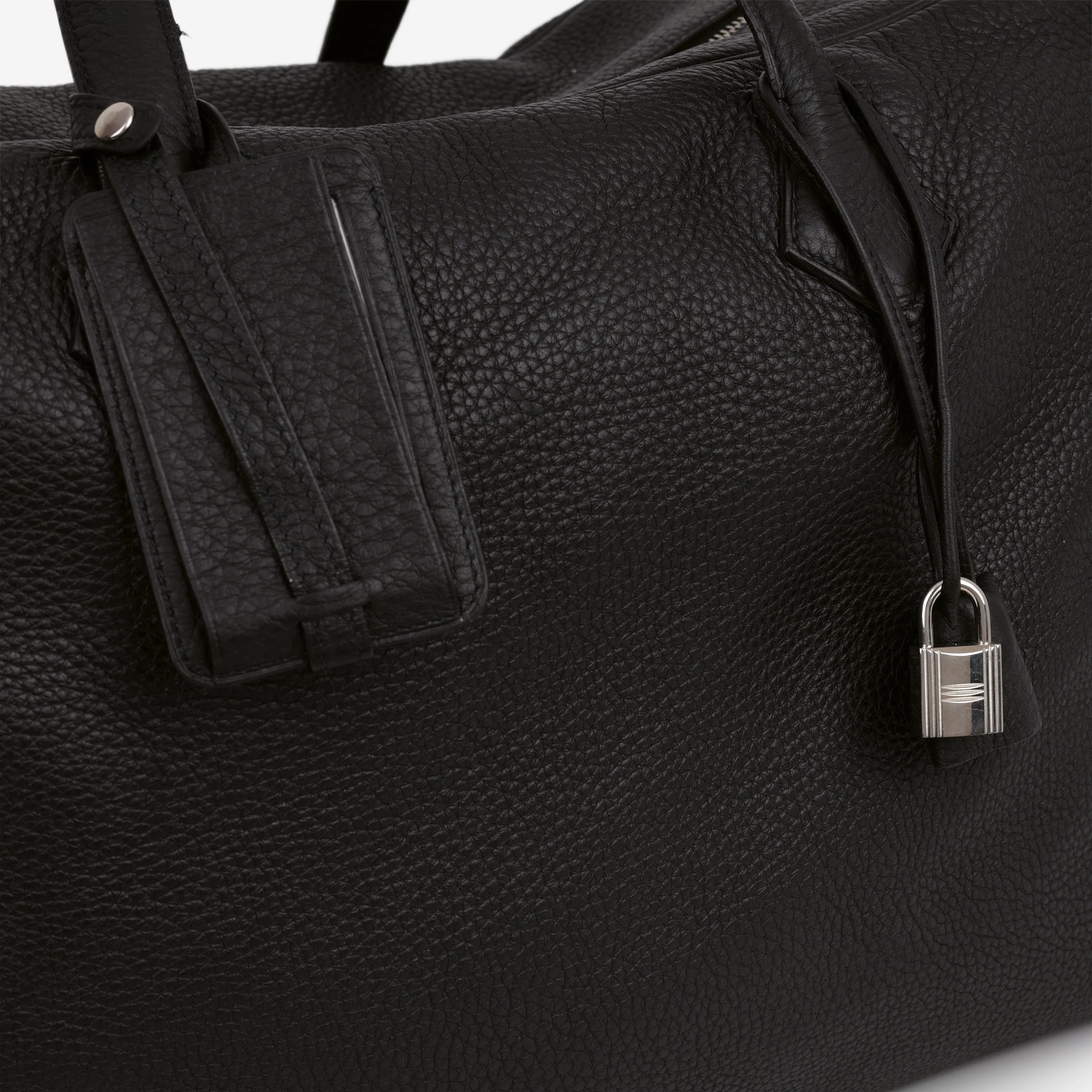 Hermès Victoria 50 - Black Clemence | Palladium Hardware - Image 7
