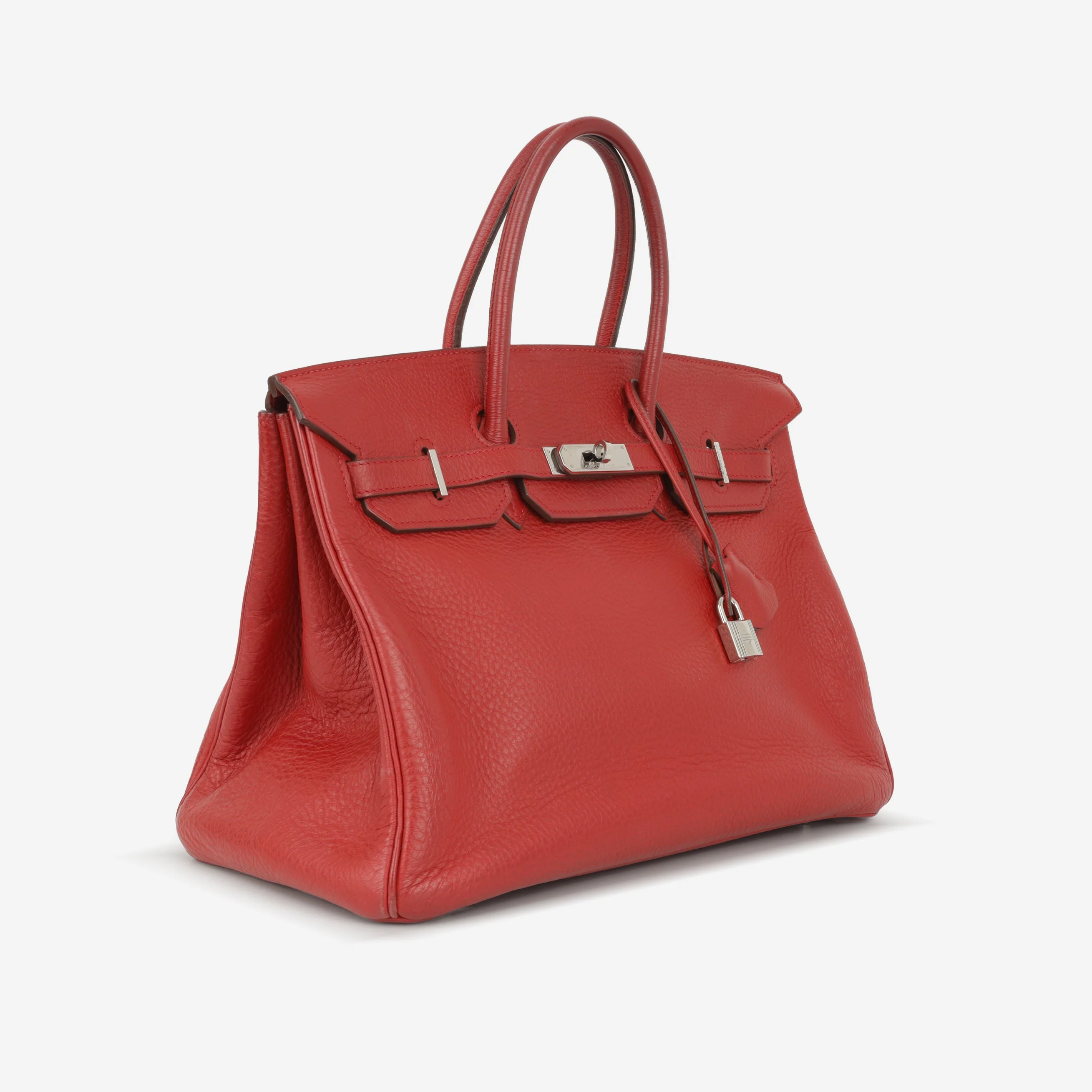 Hermès Vintage Birkin 35 - Rouge Garance Clemence | Palladium Hardware - Image 2