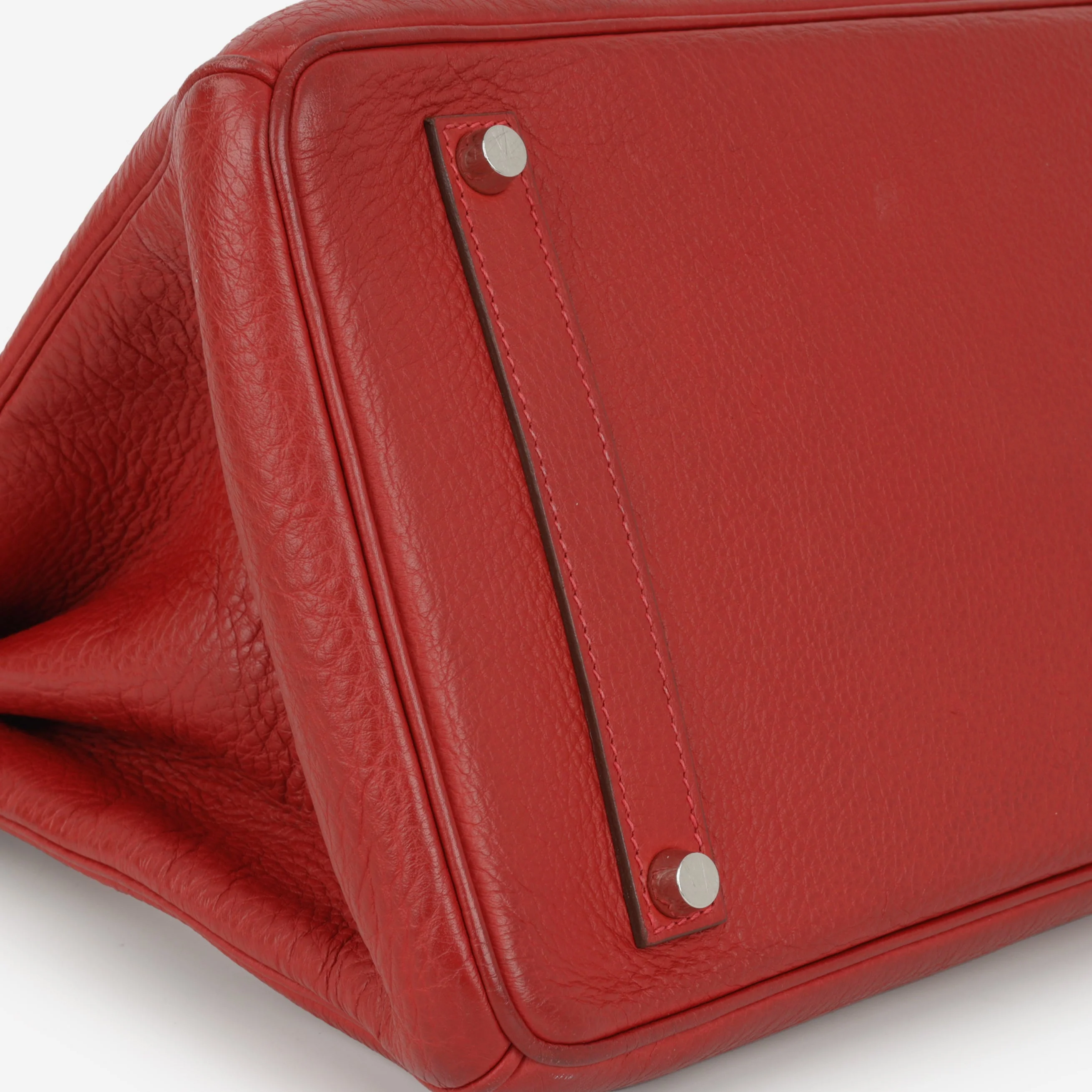 Hermès Vintage Birkin 35 - Rouge Garance Clemence | Palladium Hardware - Image 5