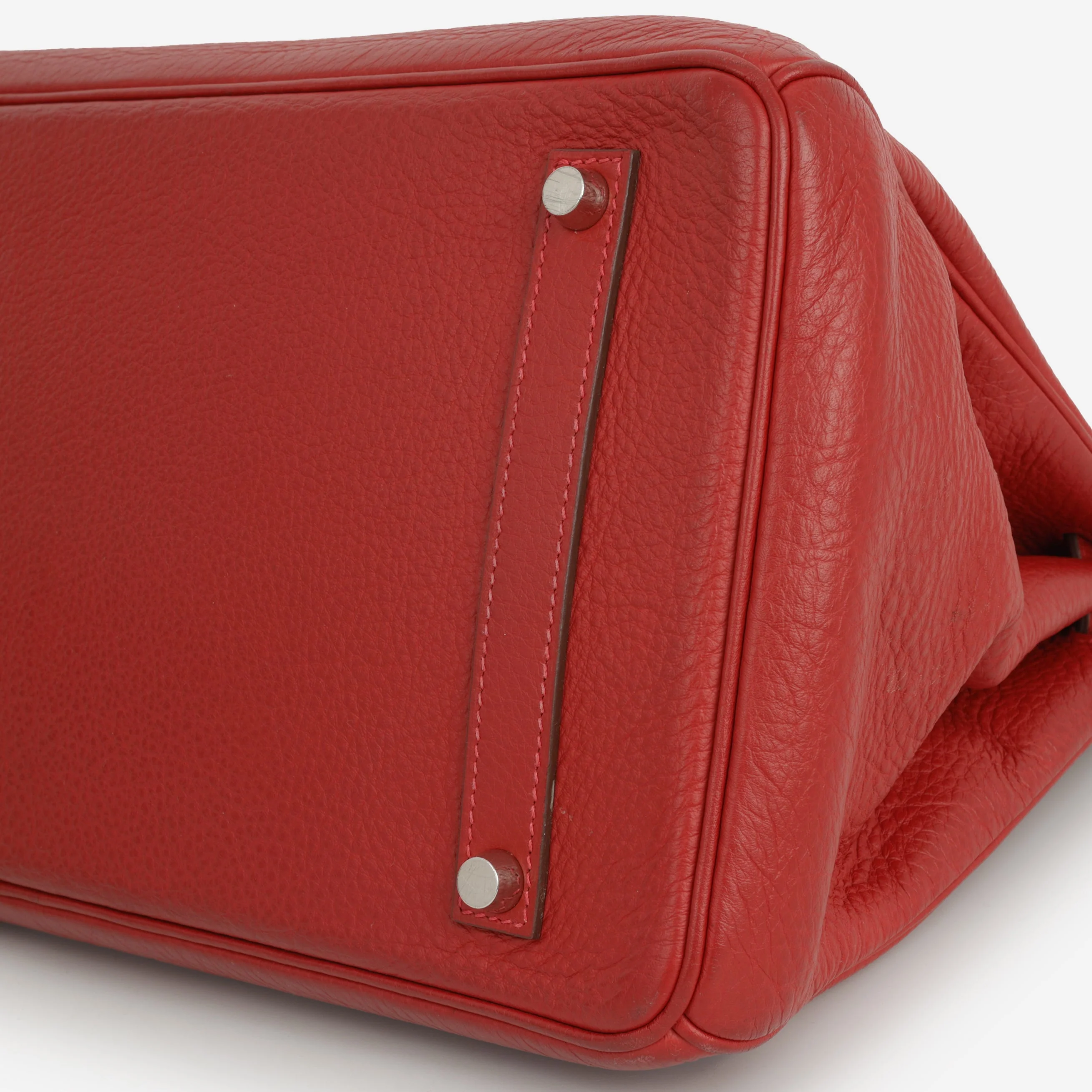 Hermès Vintage Birkin 35 - Rouge Garance Clemence | Palladium Hardware - Image 6