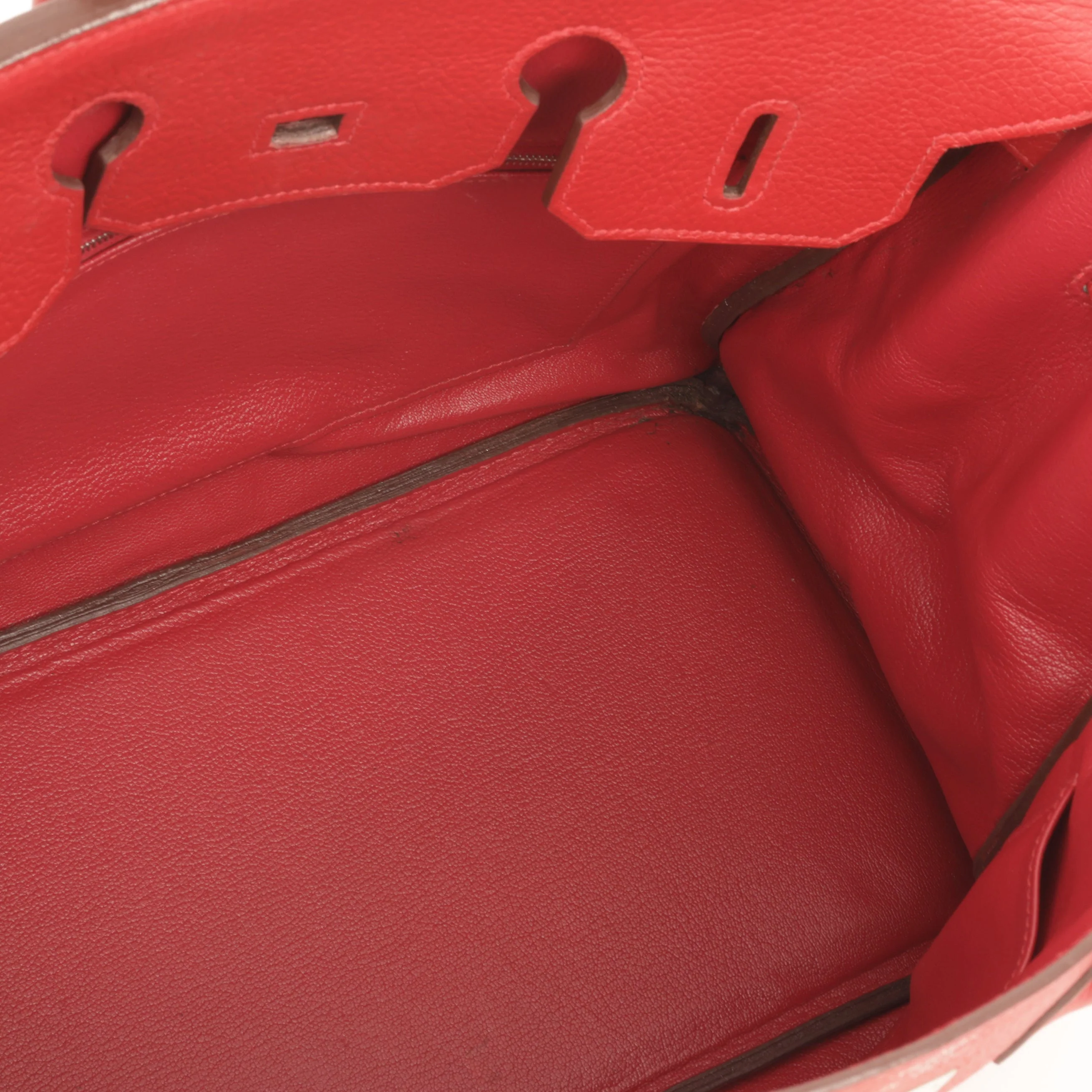 Hermès Vintage Birkin 35 - Rouge Garance Clemence | Palladium Hardware - Image 8