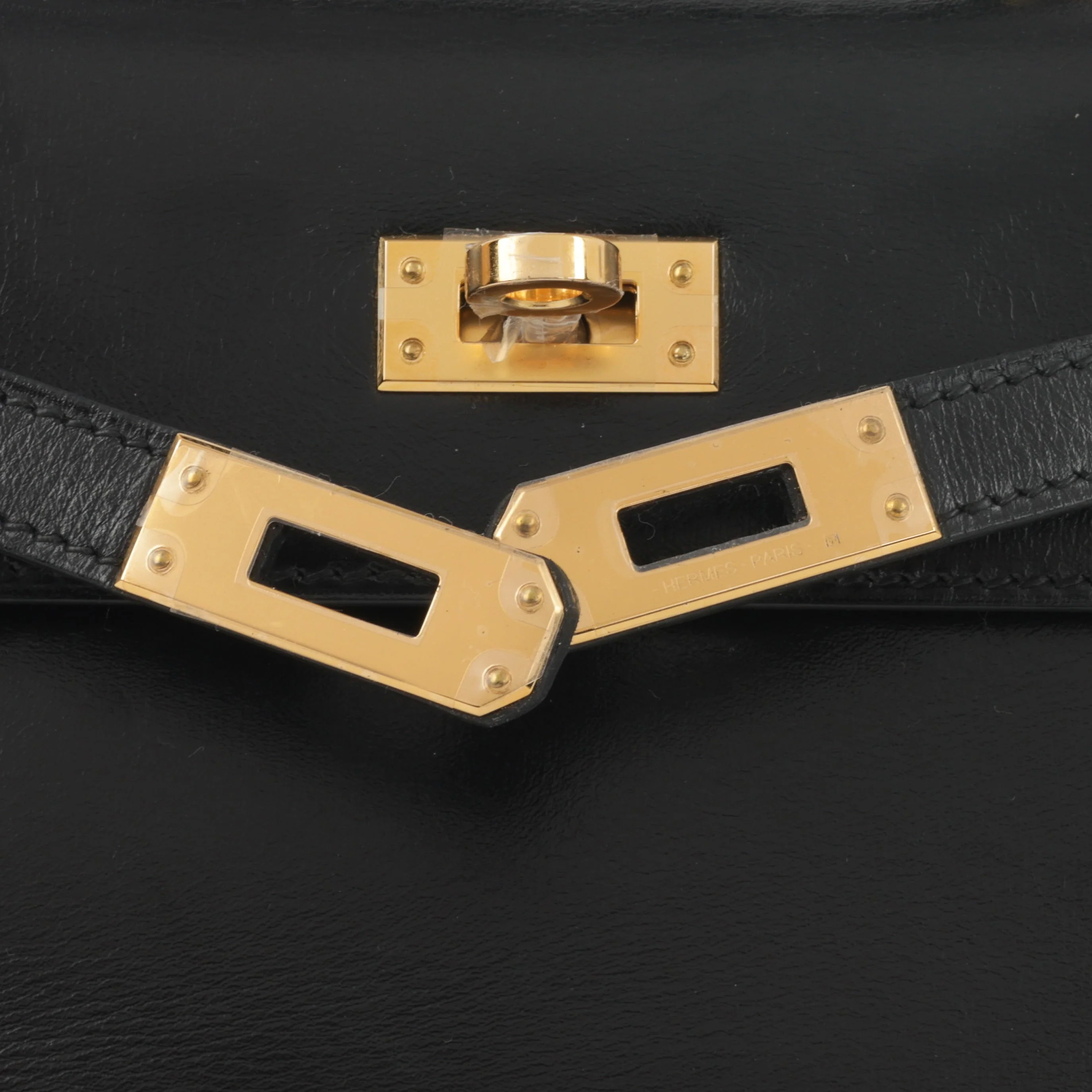 Hermès Vintage Kelly 20 - Black Box Calf | Gold Hardware - Image 13