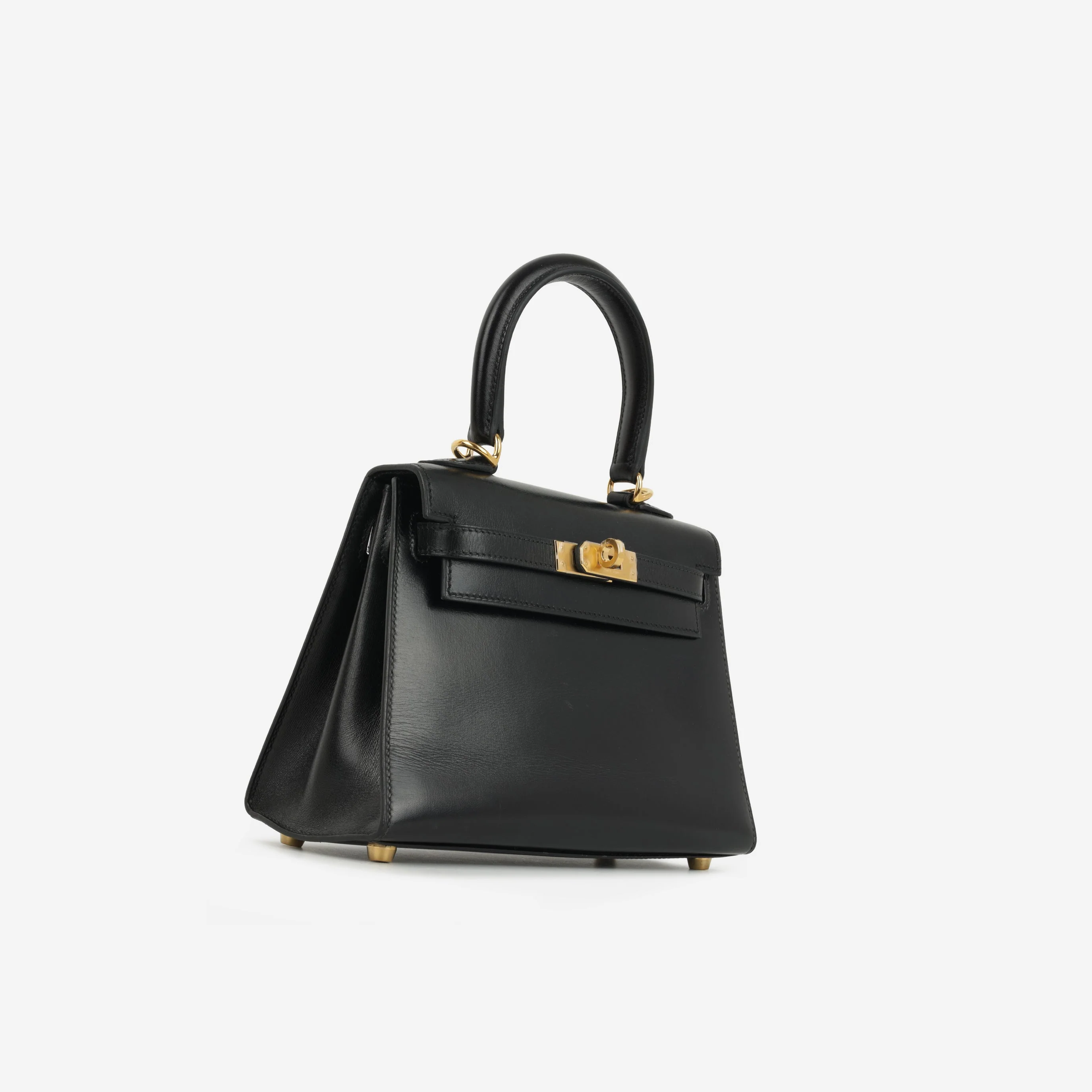 Hermès Vintage Kelly 20 - Black Box Calf | Gold Hardware - Image 2