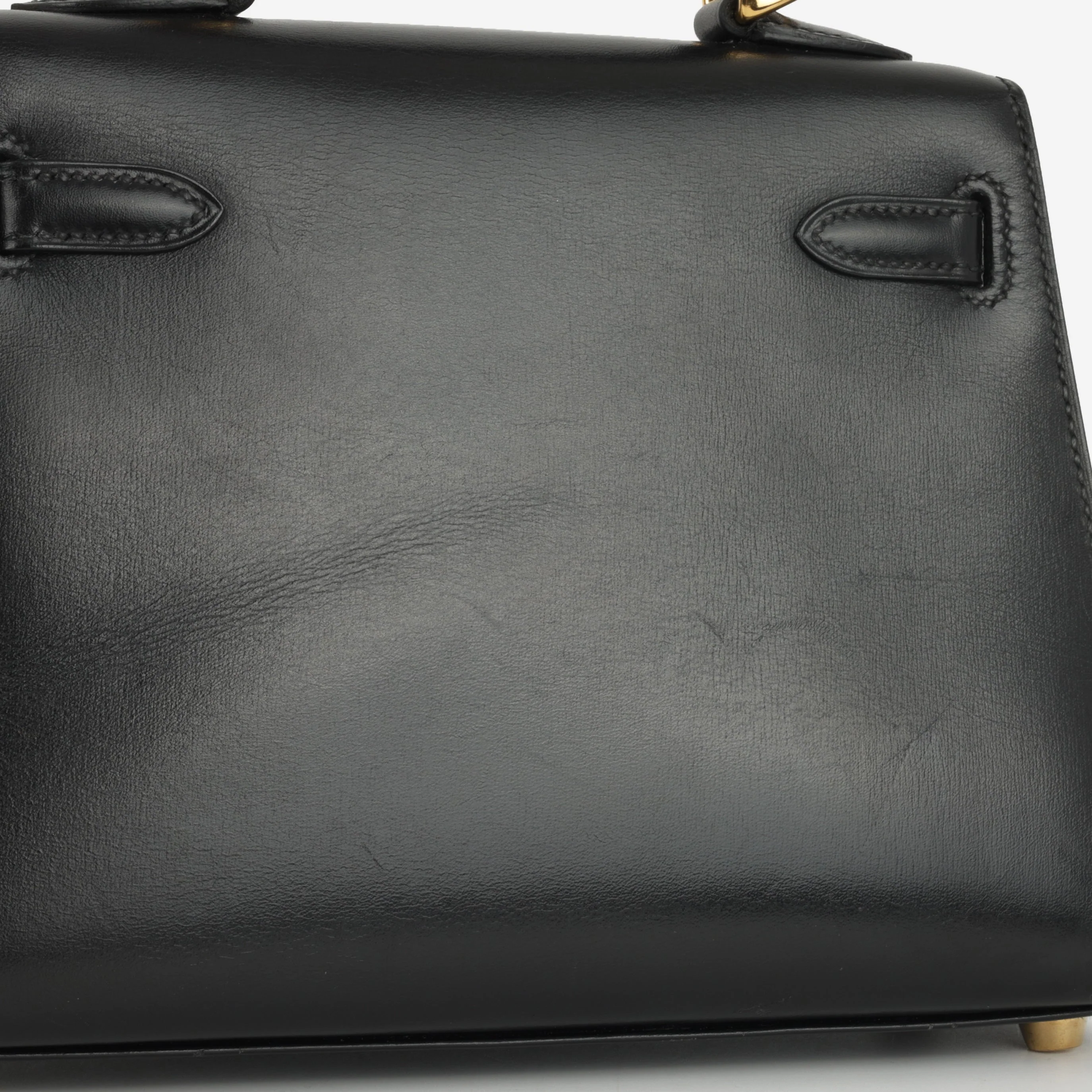 Hermès Vintage Kelly 20 - Black Box Calf | Gold Hardware - Image 6