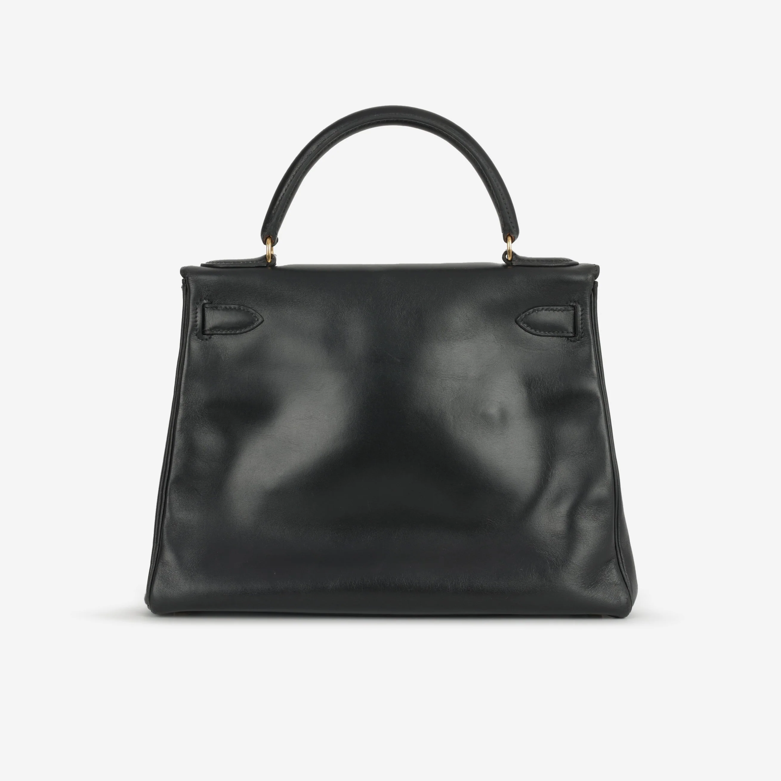 Hermès Vintage Kelly 28 - Black Box Calf | Gold Hardware - Image 4