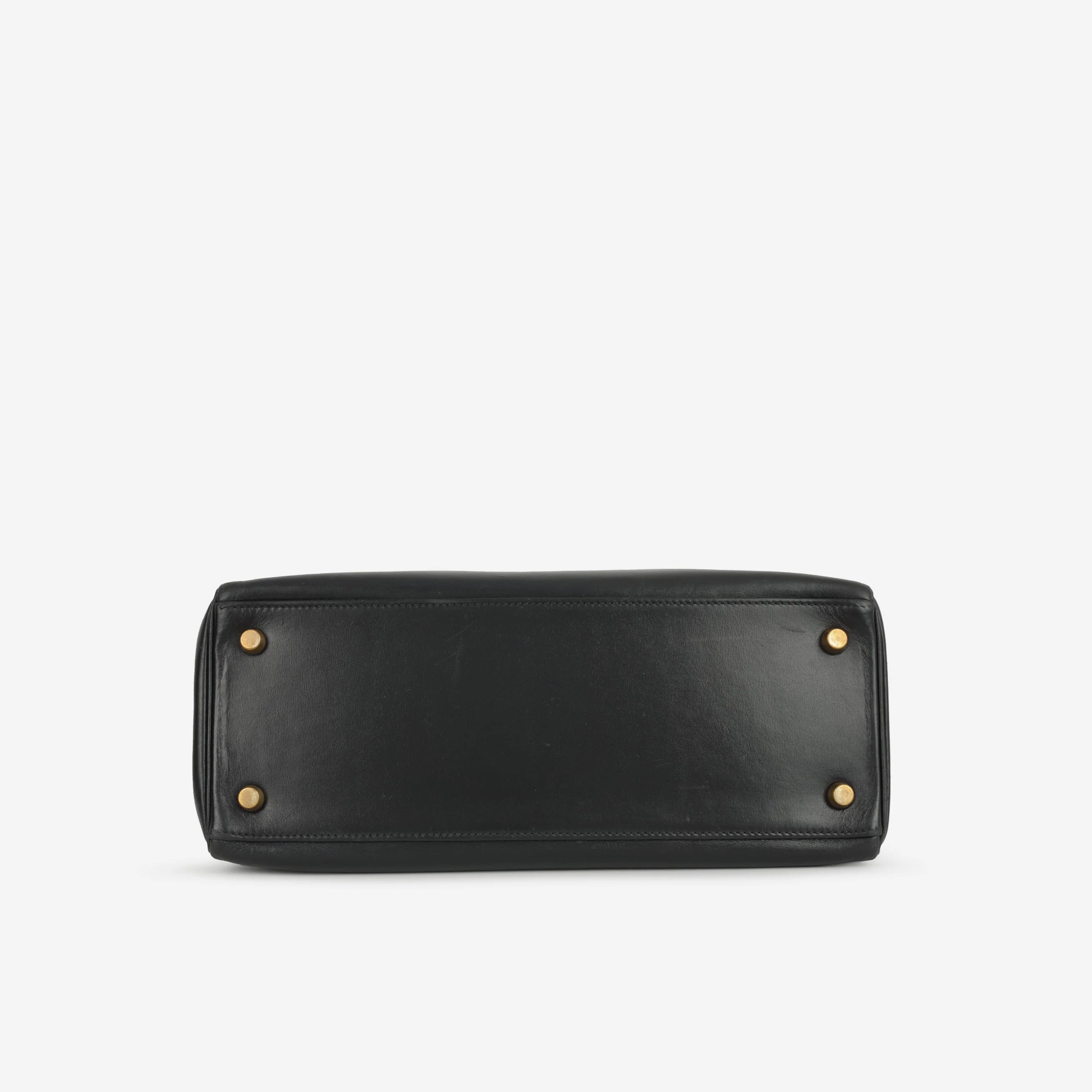 Hermès Vintage Kelly 28 - Black Box Calf | Gold Hardware - Image 8