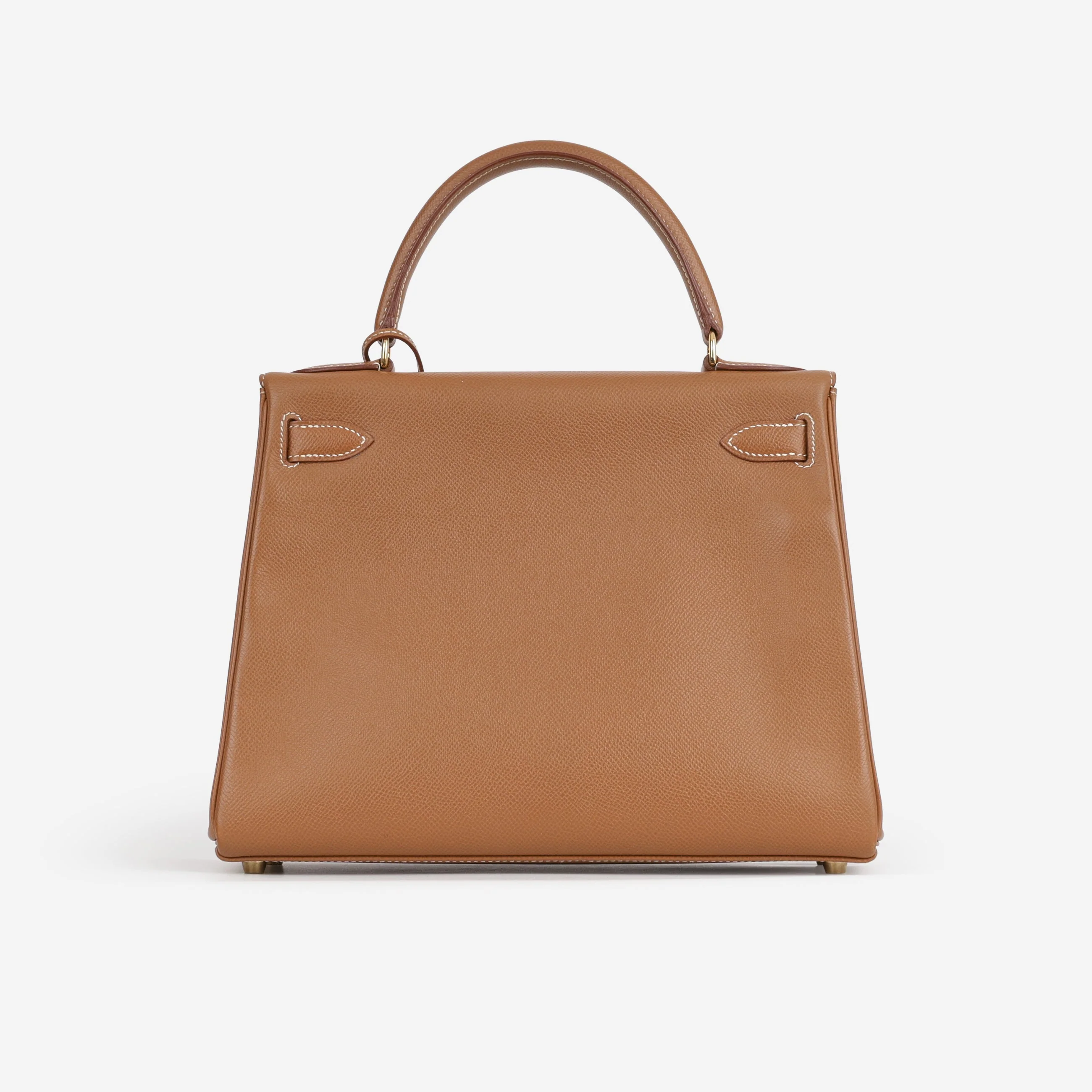Hermès Vintage Kelly 28 - Gold Courchevel | Gold Hardware - Image 4