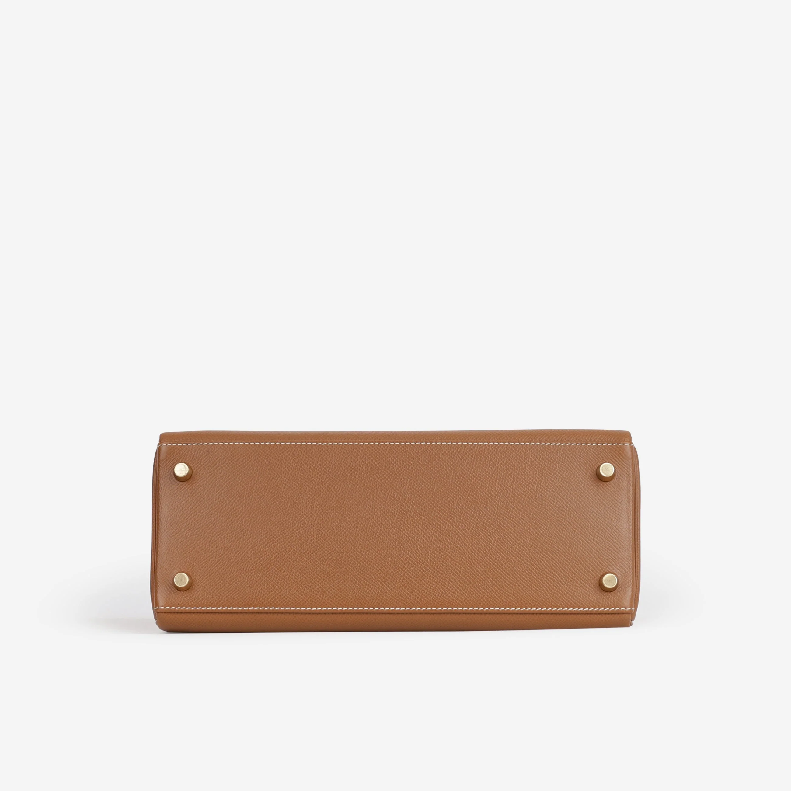 Hermès Vintage Kelly 28 - Gold Courchevel | Gold Hardware - Image 5