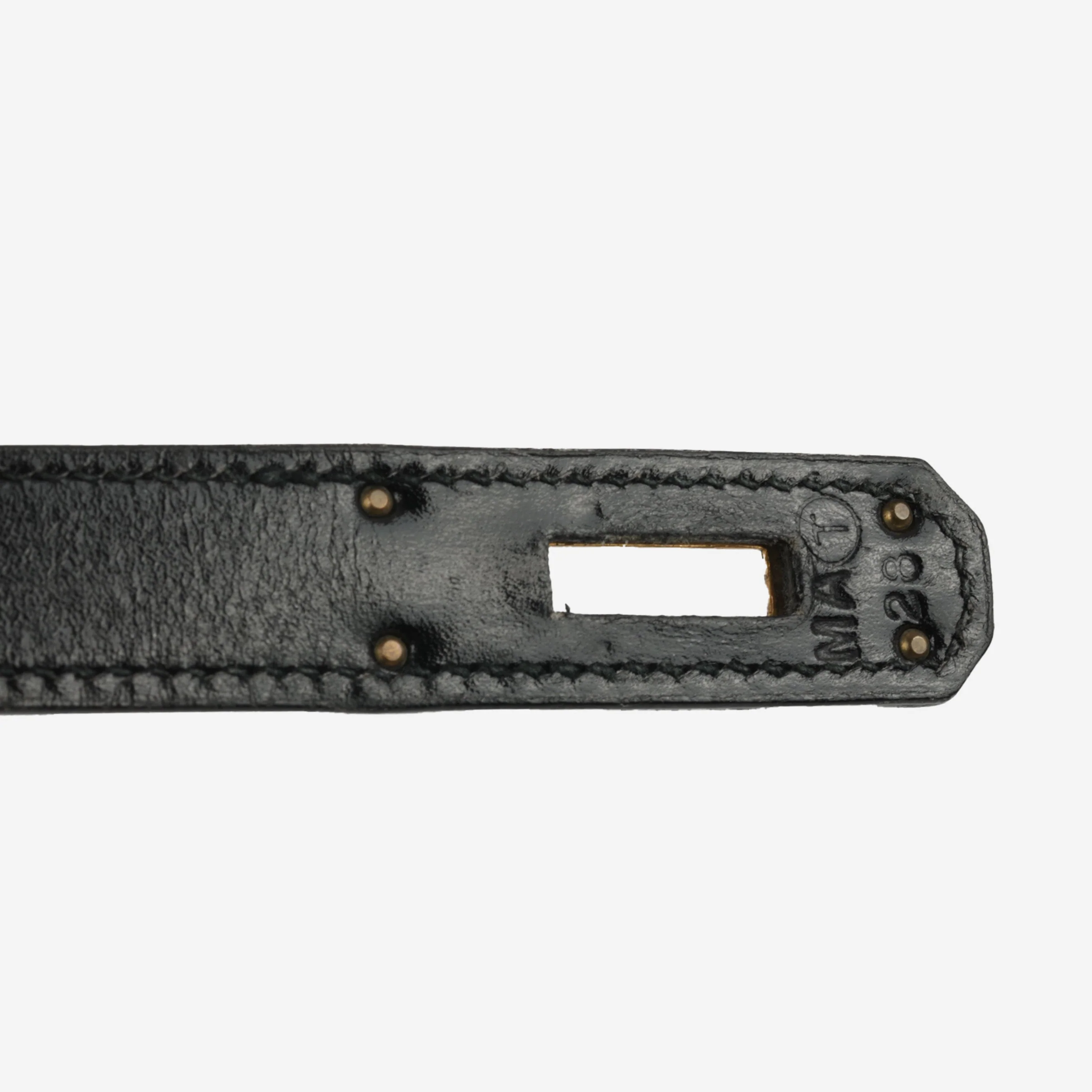 Hermès Vintage Kelly 32 - Black Box Calf | Gold Hardware - Image 11