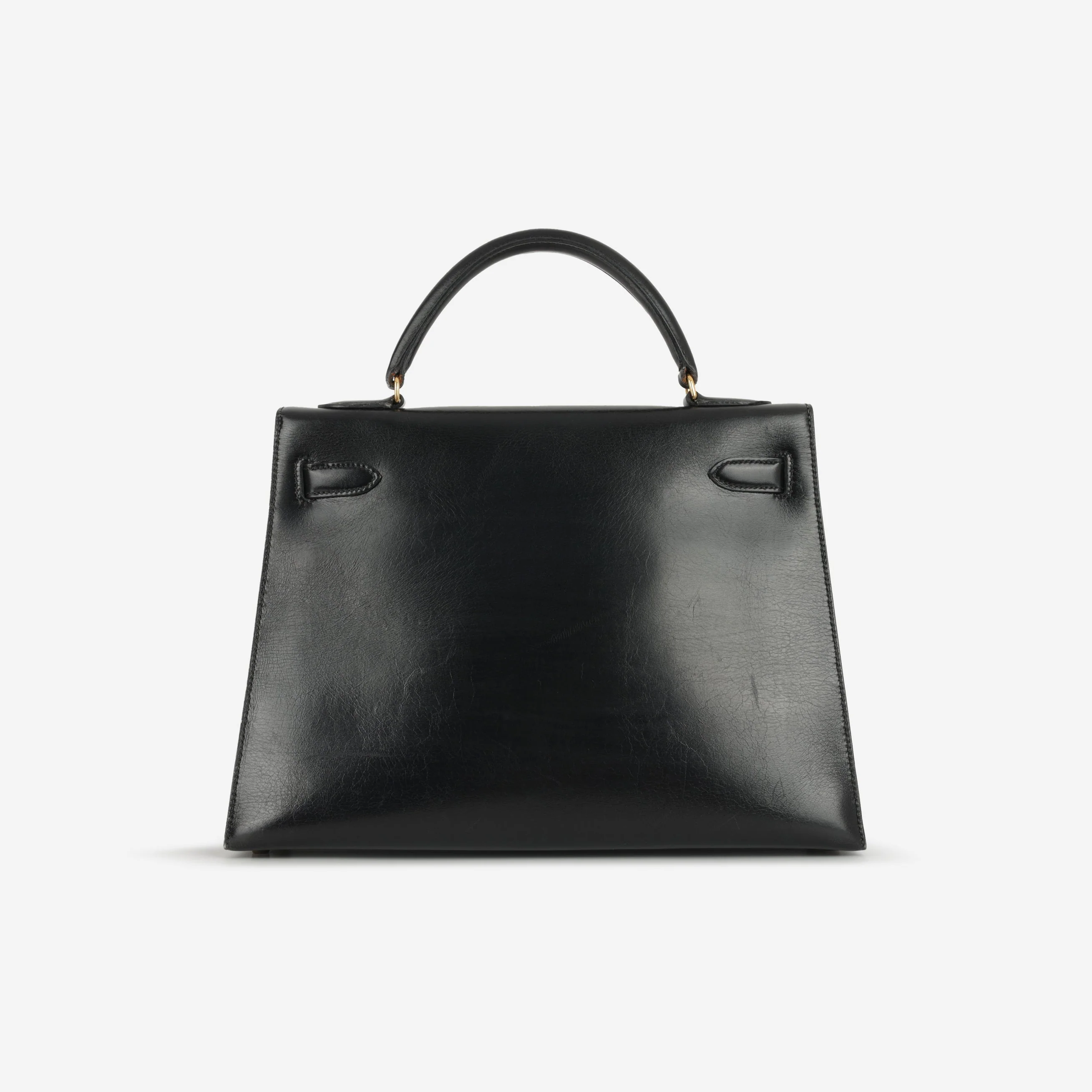 Hermès Vintage Kelly 32 - Black Box Calf | Gold Hardware - Image 4
