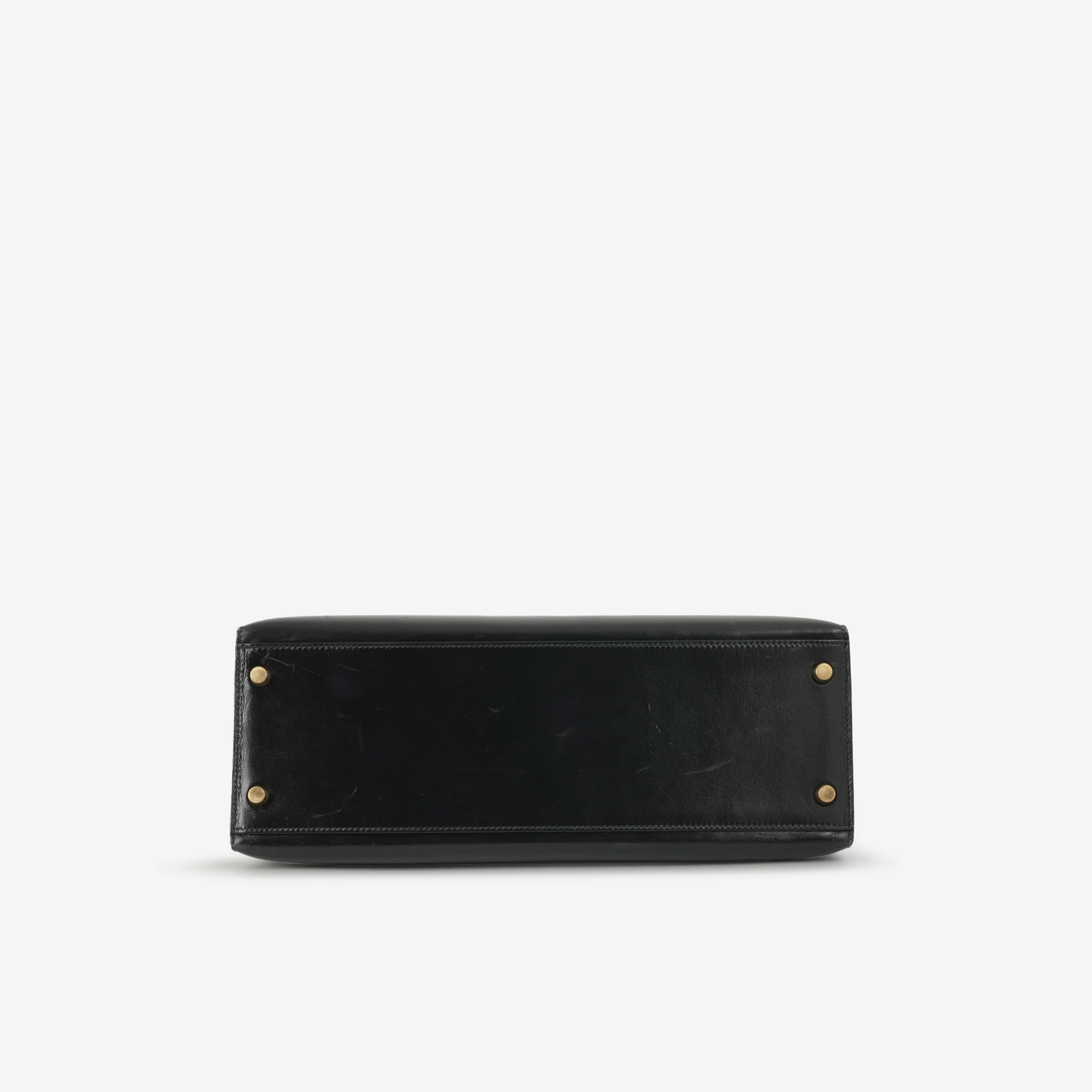 Hermès Vintage Kelly 32 - Black Box Calf | Gold Hardware - Image 5