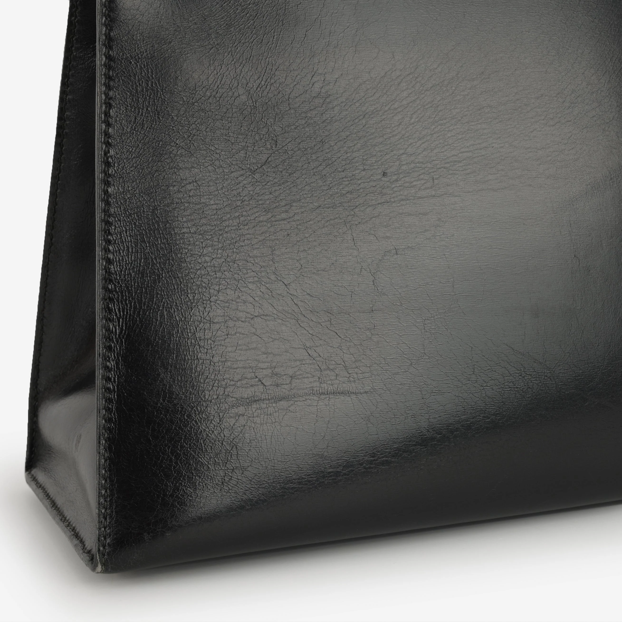 Hermès Vintage Kelly 32 - Black Box Calf | Gold Hardware - Image 6