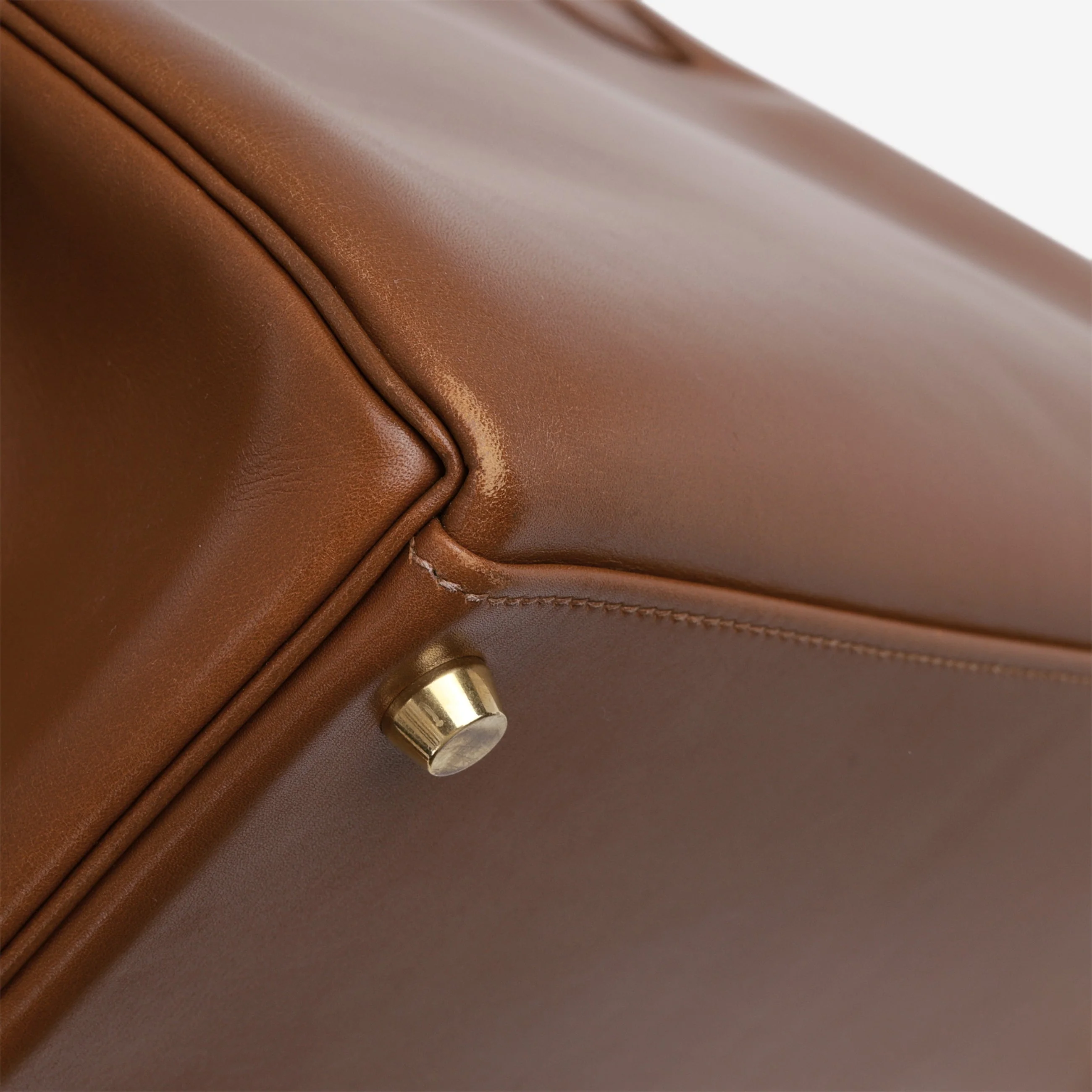 Hermès Vintage Kelly 32 Retourne - Noisette Box Calf | Gold Hardware - Image 20