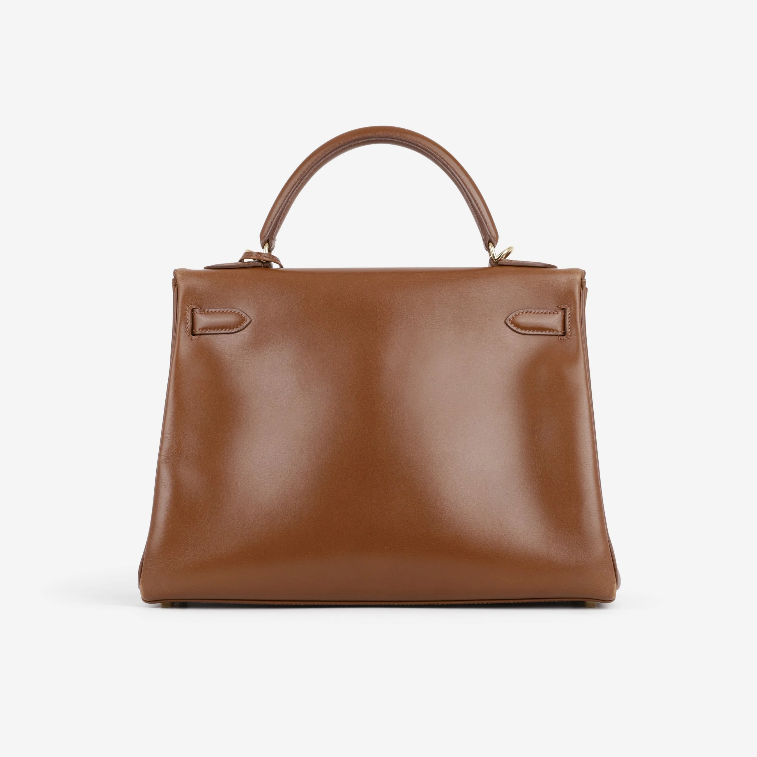 Hermès Vintage Kelly 32 Retourne - Noisette Box Calf | Gold Hardware - Image 4