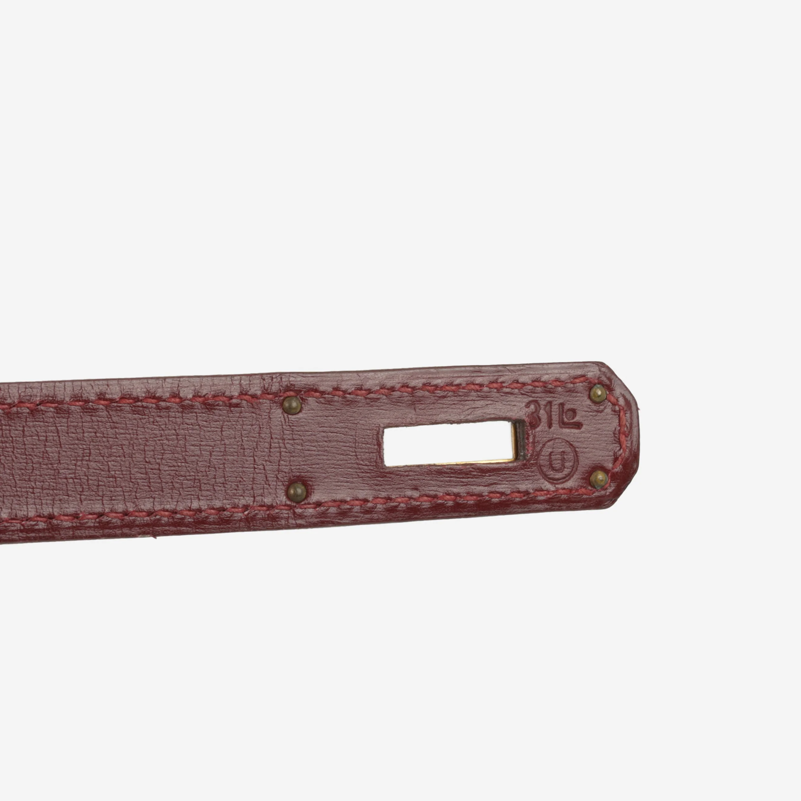 Hermès Vintage Kelly 32 - Rouge H Box Calf | Gold Hardware - Image 13