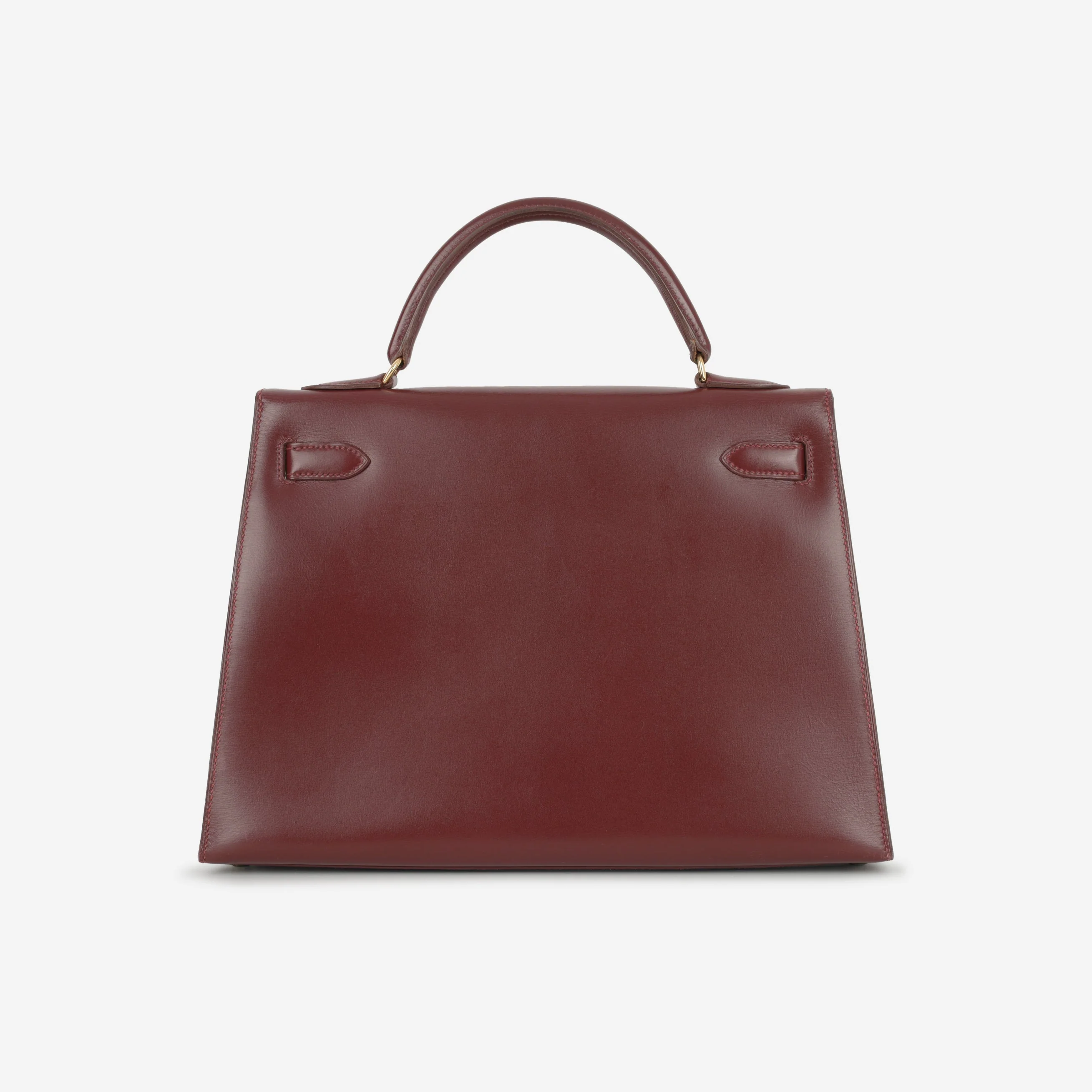 Hermès Vintage Kelly 32 - Rouge H Box Calf | Gold Hardware - Image 4