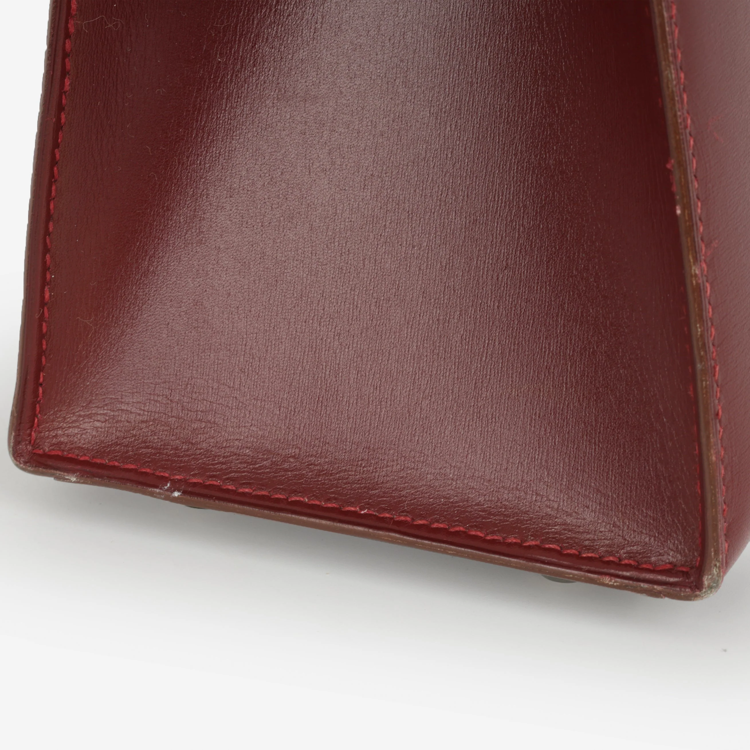Hermès Vintage Kelly 32 - Rouge H Box Calf | Gold Hardware - Image 9