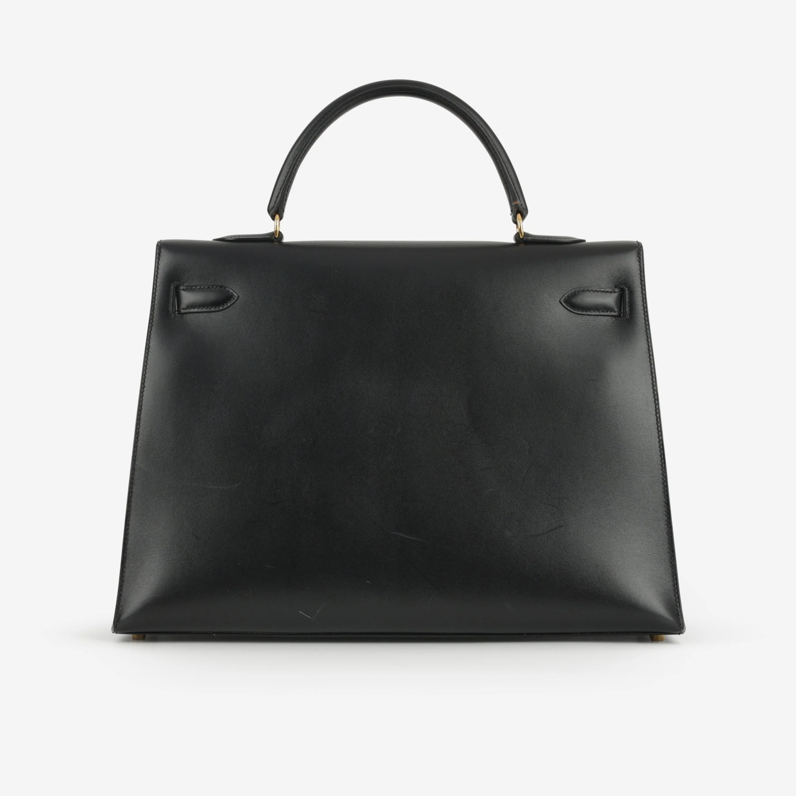 Hermès Vintage Kelly 35 - Black Box Calf | Gold Hardware - Image 4