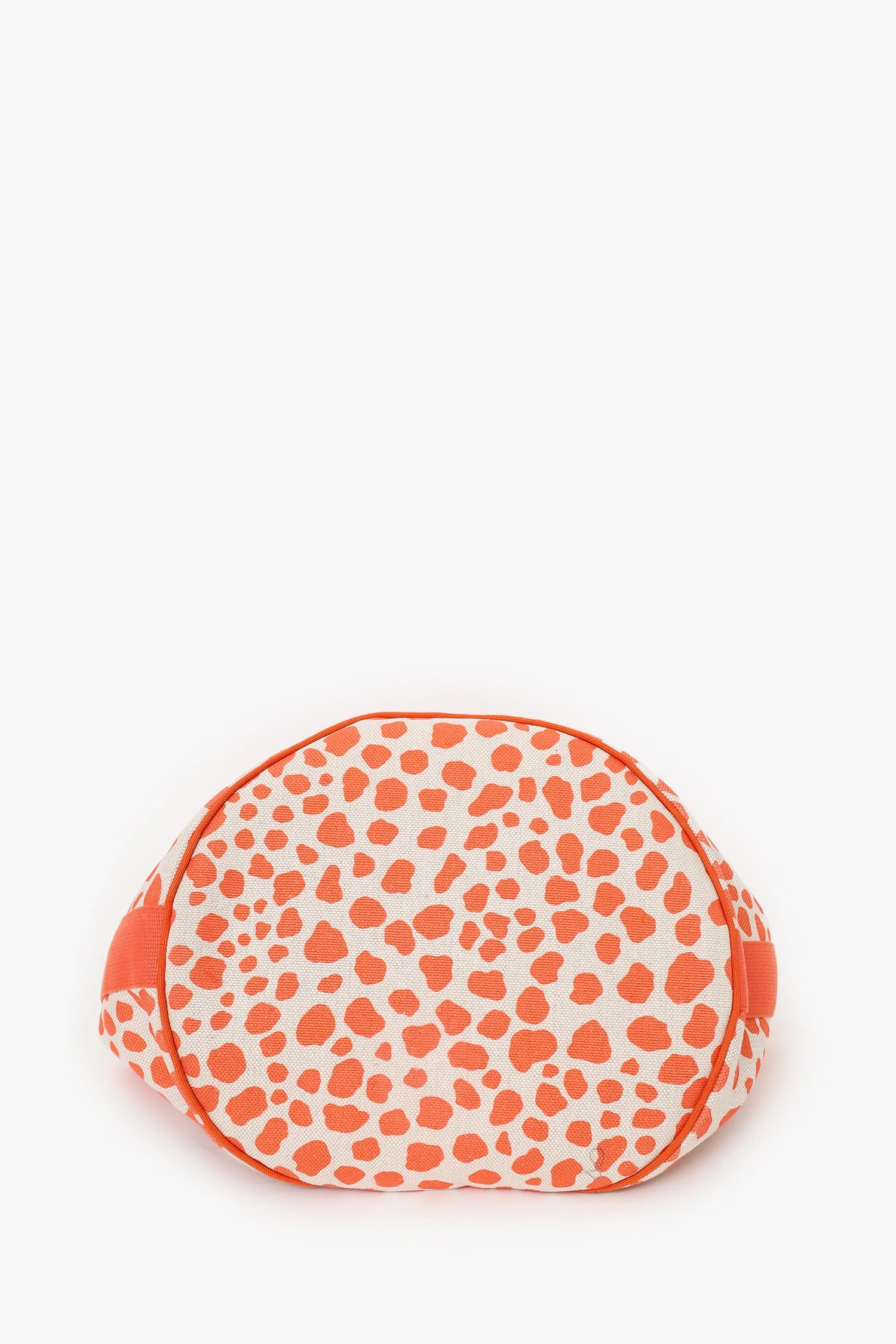 Hermes Kids Line Orange Canvas Animal Print Tote With Pouch - Image 6